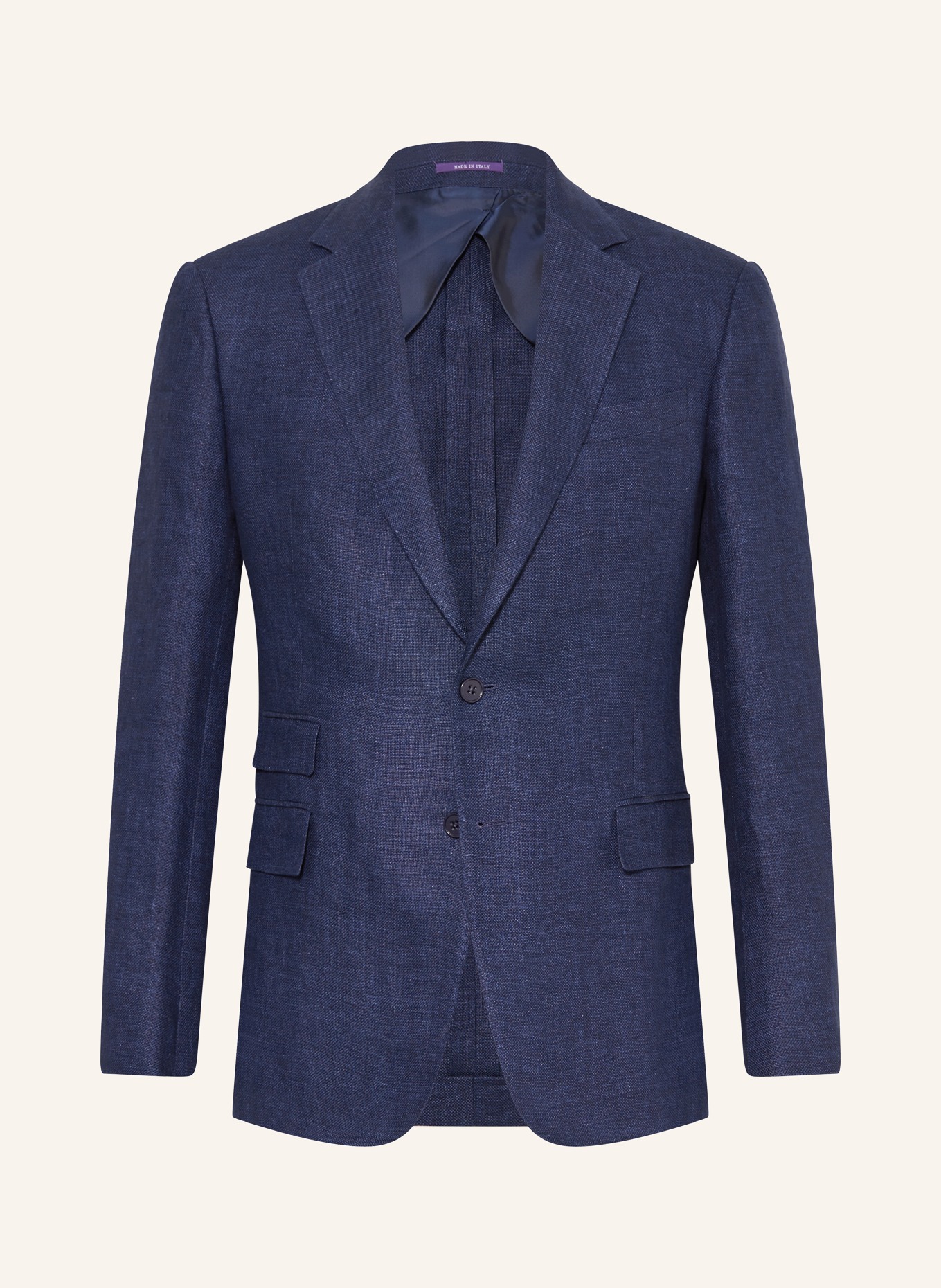 RALPH LAUREN PURPLE LABEL Suit jacket extra slim fit in linen, Color: DARK BLUE (Image 1)