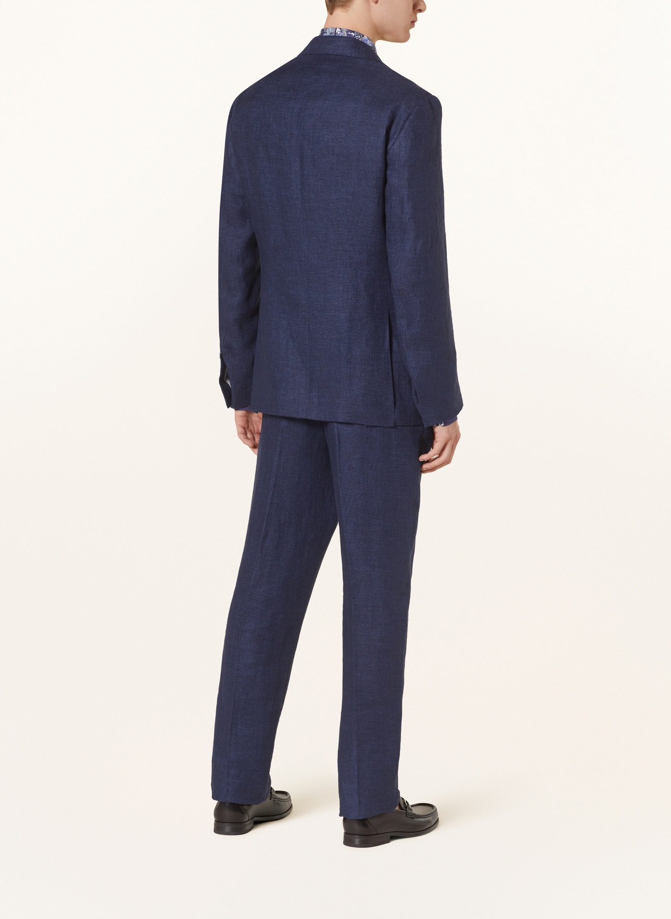 RALPH LAUREN PURPLE LABEL Suit jacket extra slim fit in linen, Color: DARK BLUE (Image 3)