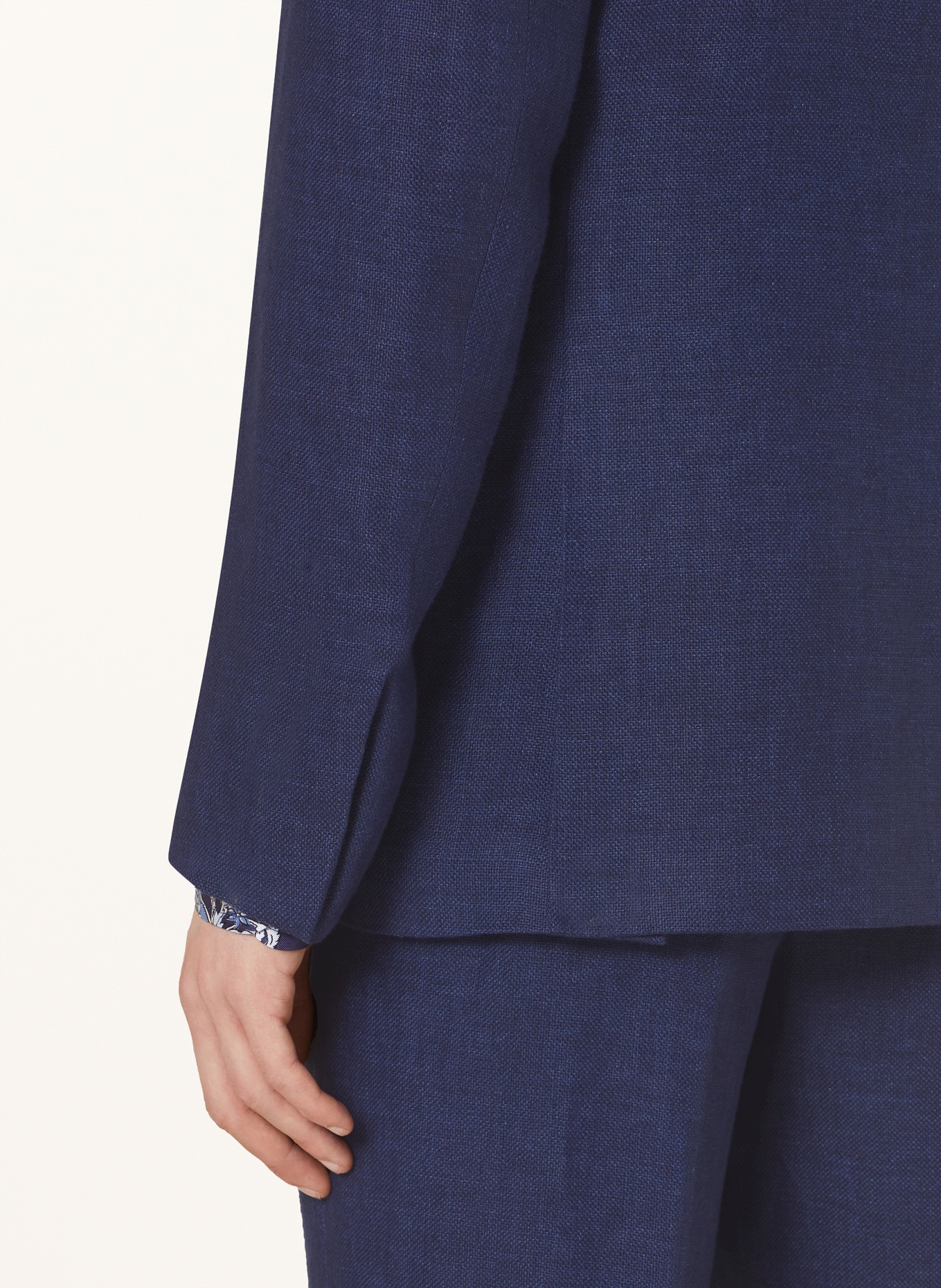 RALPH LAUREN PURPLE LABEL Suit jacket extra slim fit in linen, Color: DARK BLUE (Image 6)