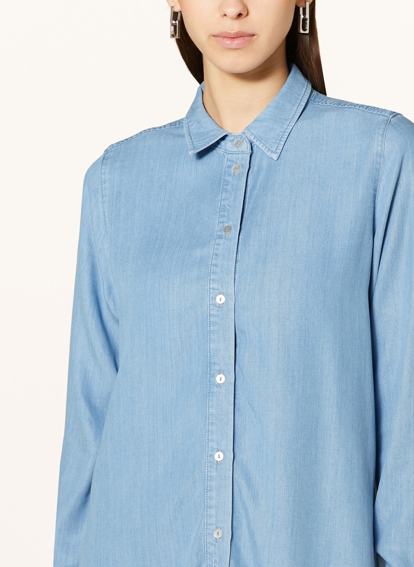 Smith & Soul Shirt blouse in denim look, Color: LIGHT BLUE (Image 4)