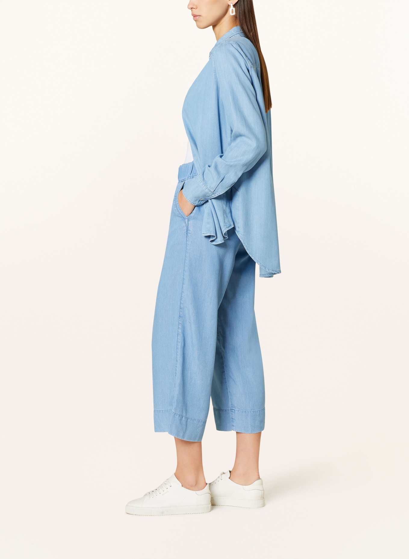 Smith & Soul Wide leg trousers in denim look, Color: LIGHT BLUE (Image 4)