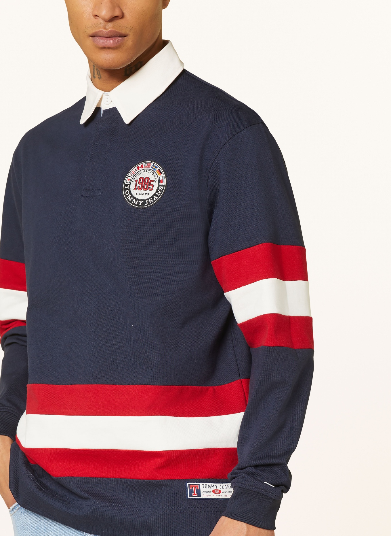 TOMMY JEANS Rugby shirt, Color: DARK BLUE/ RED/ WHITE (Image 4)