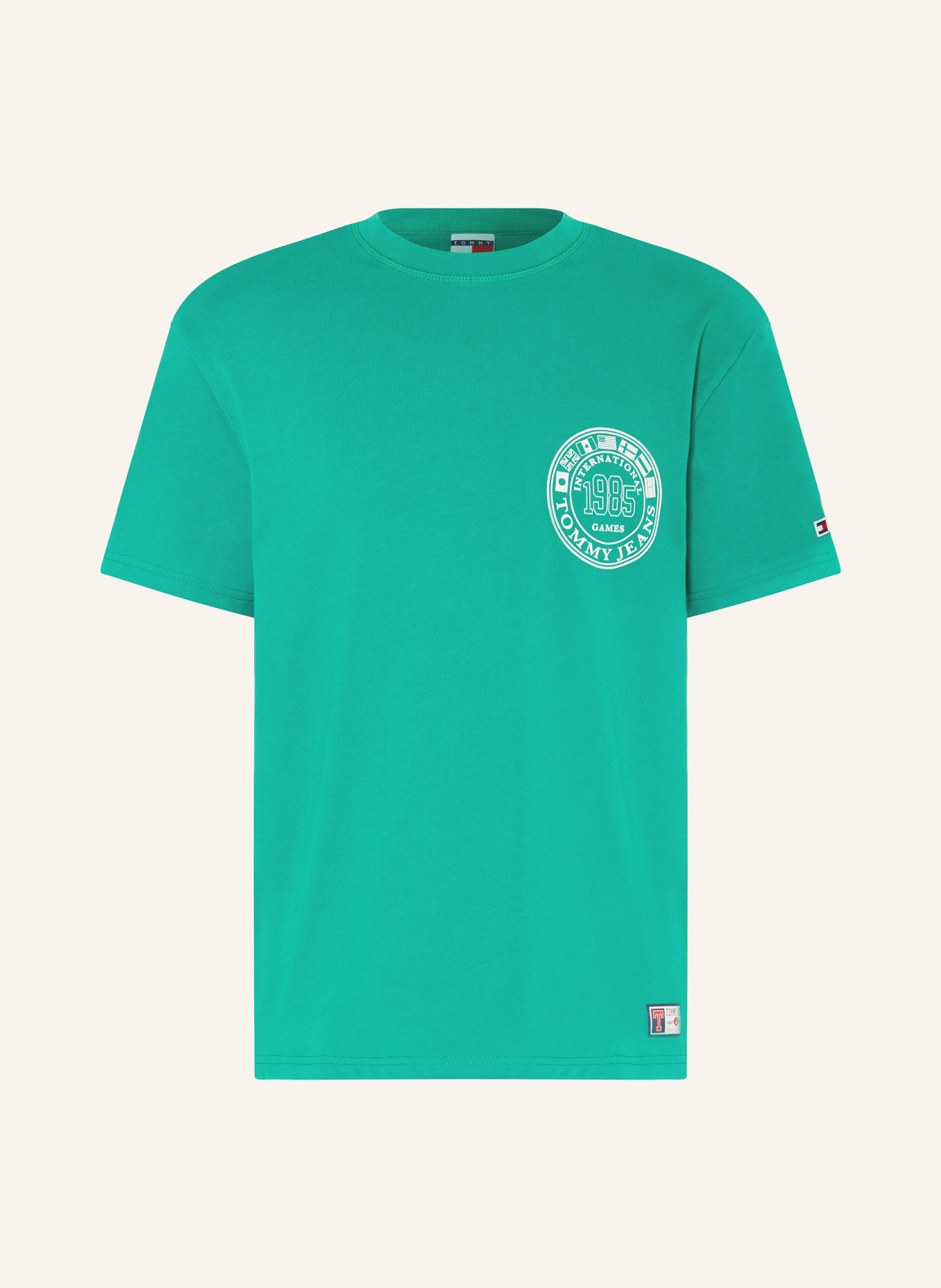 TOMMY JEANS T-Shirt, Farbe: GRÜN/ WEISS (Bild 1)