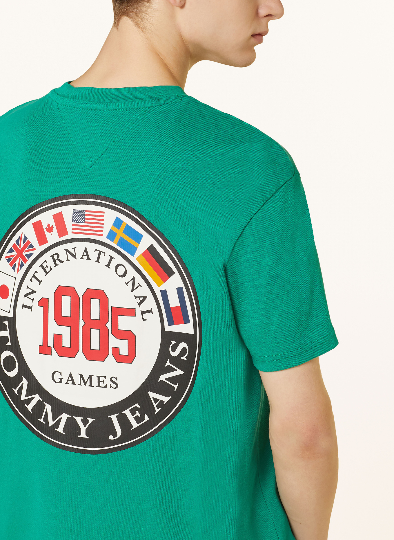 TOMMY JEANS T-Shirt, Farbe: GRÜN/ WEISS (Bild 4)
