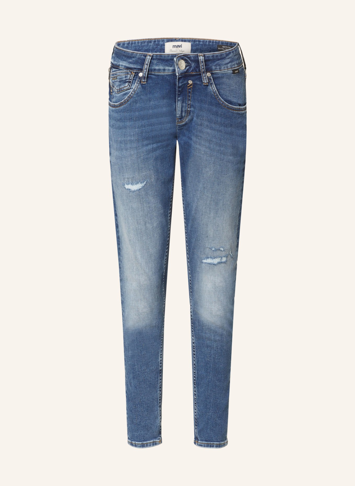 mavi Skinny Jeans MATILDA, Farbe: 86318 mid blue brushed premium indig (Bild 1)