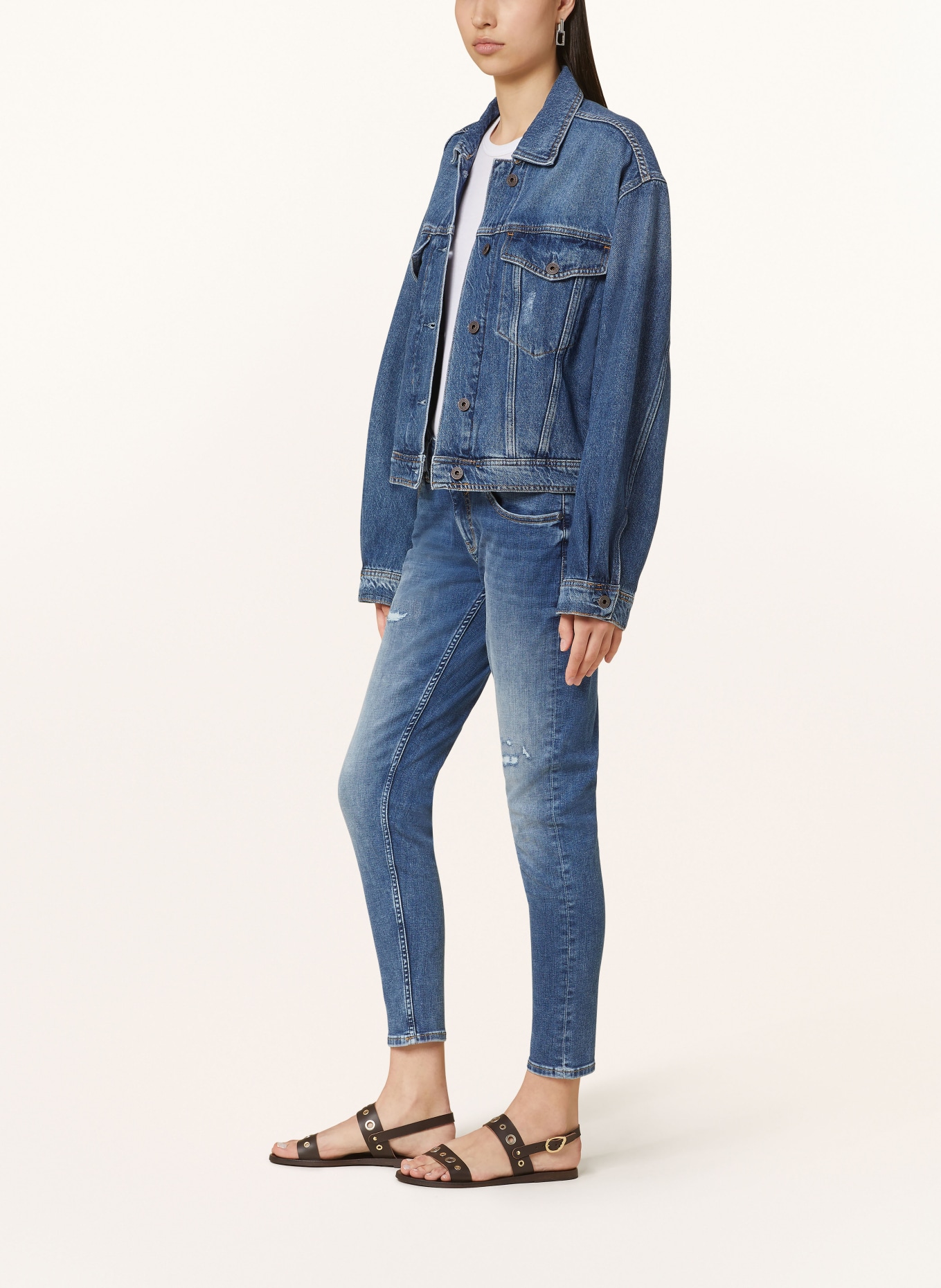 mavi Skinny Jeans MATILDA, Farbe: 86318 mid blue brushed premium indig (Bild 4)