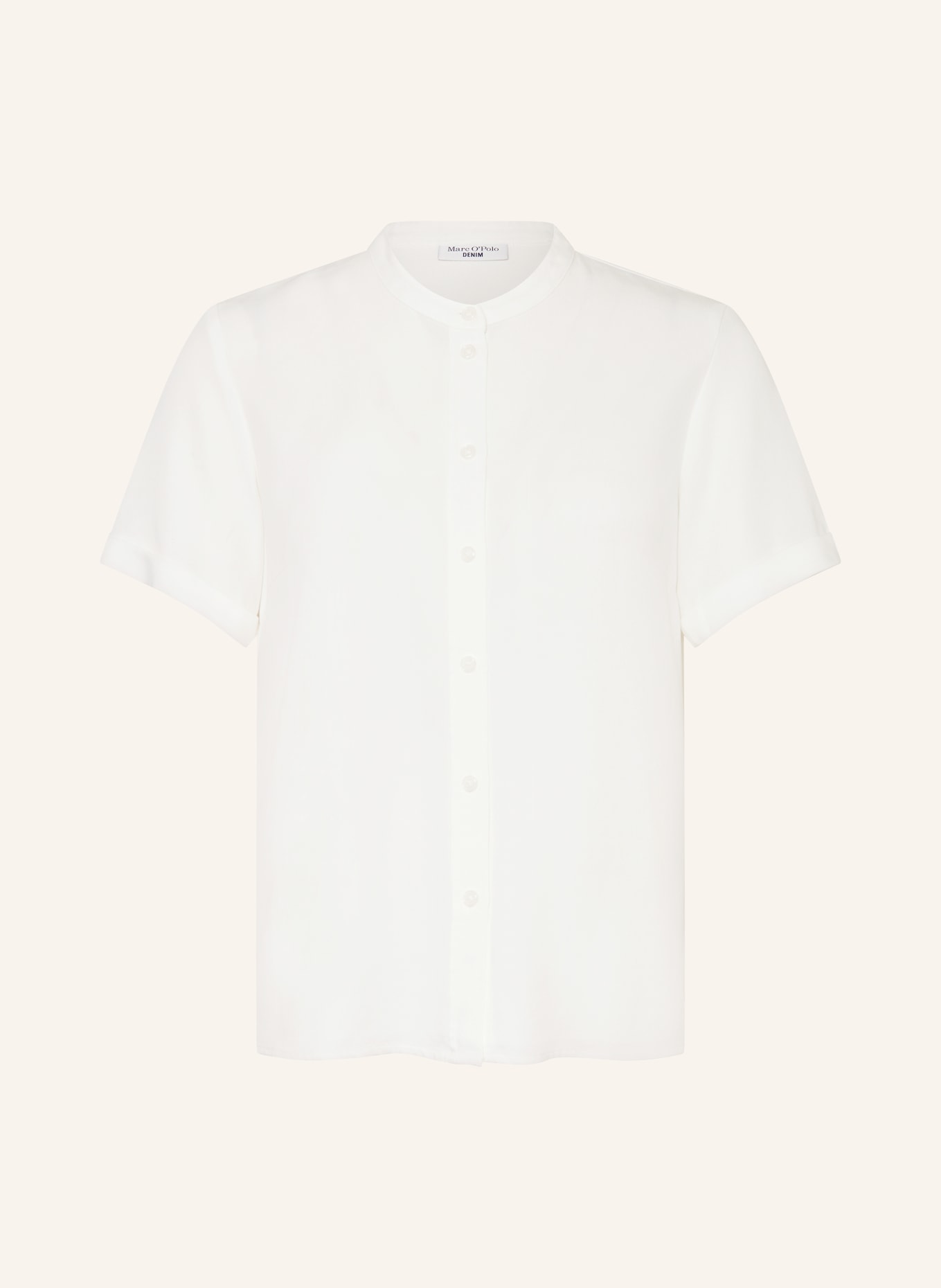 Marc O'Polo DENIM Piqué blouse, Color: ECRU (Image 1)