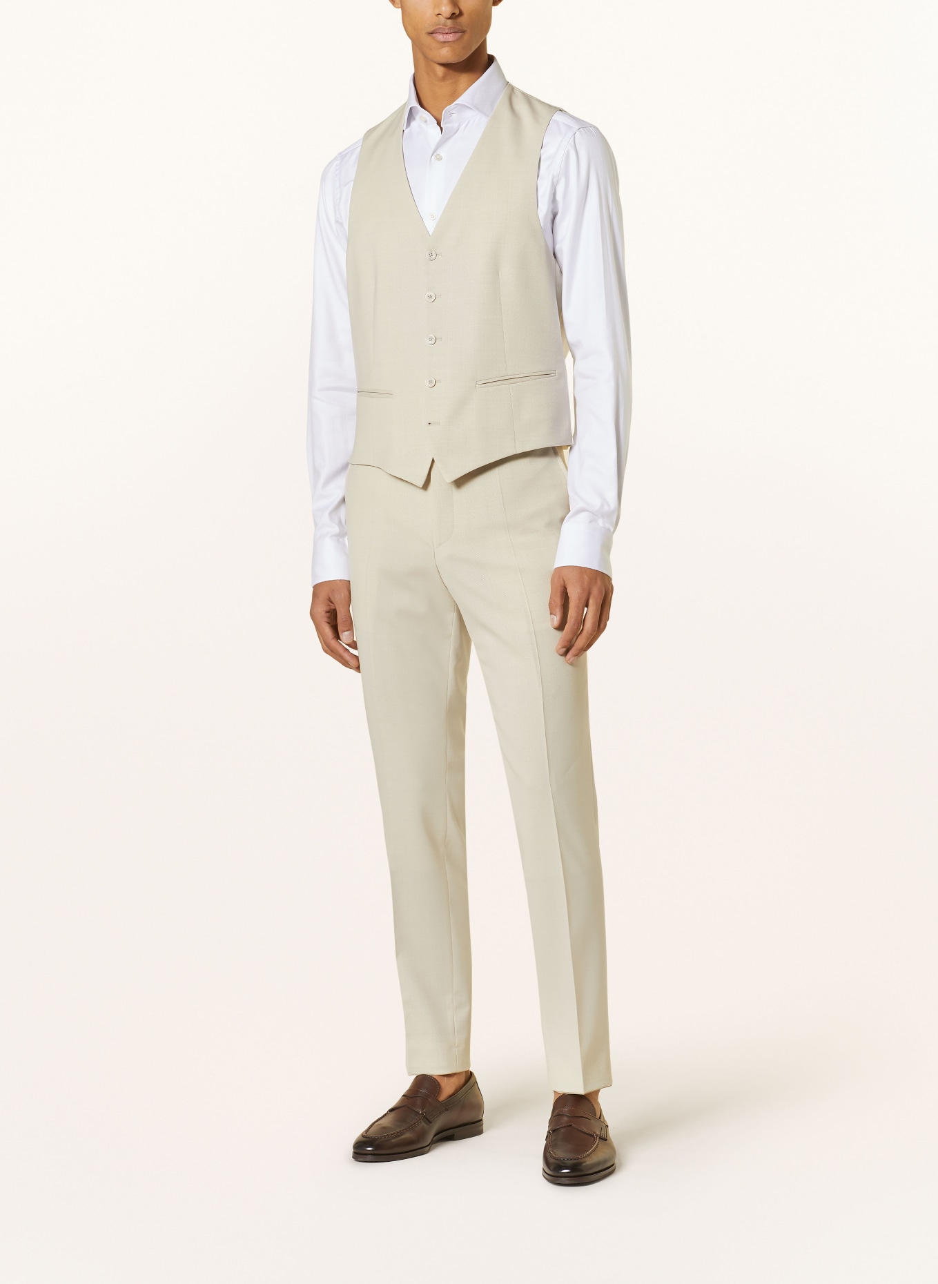 pierre cardin Suit vest HUGO extra slim fit in mixed materials, Color: 1011 Vapor (Image 2)