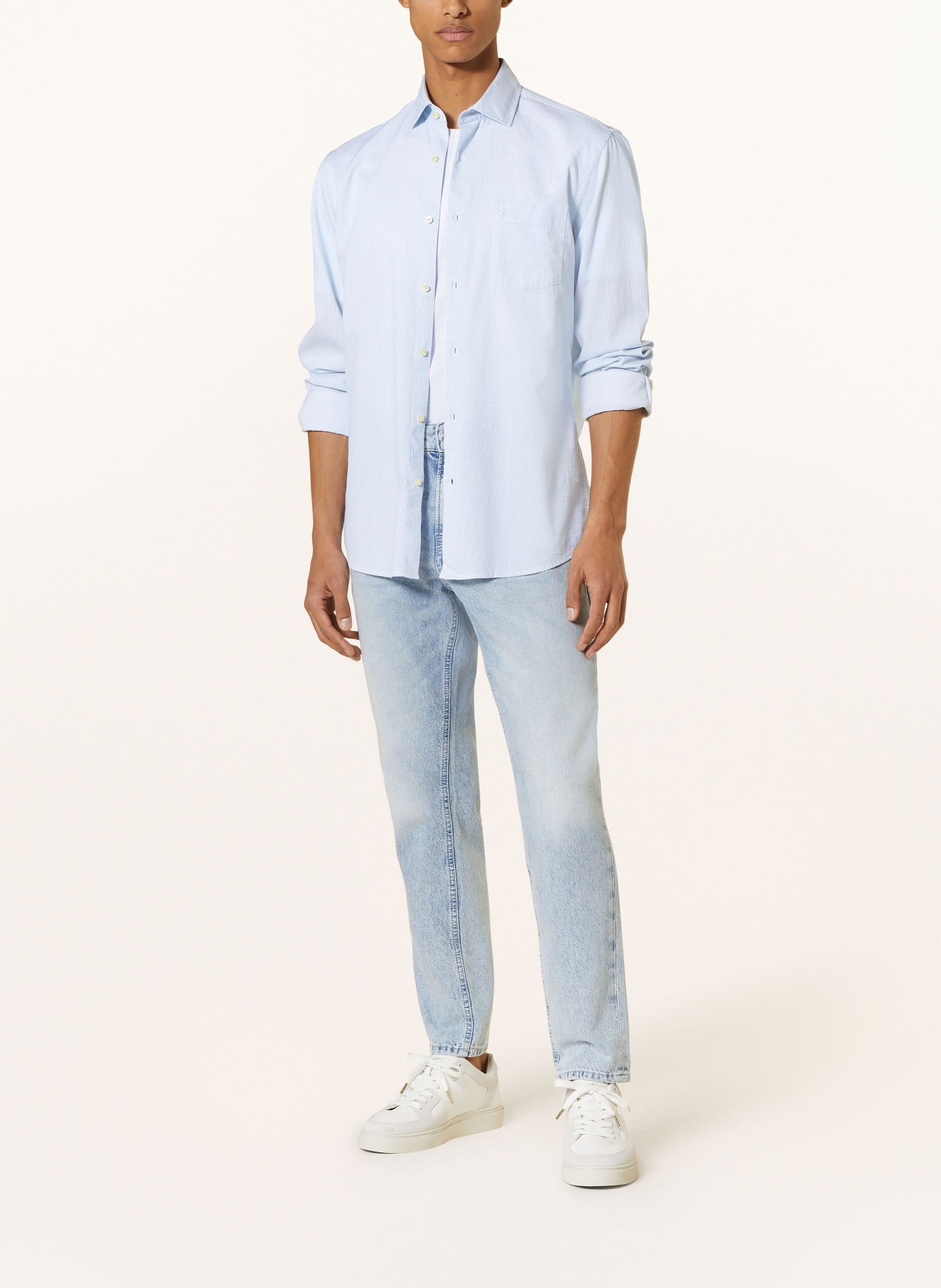 pierre cardin Shirt KENT modern fit, Color: LIGHT BLUE/ WHITE (Image 2)