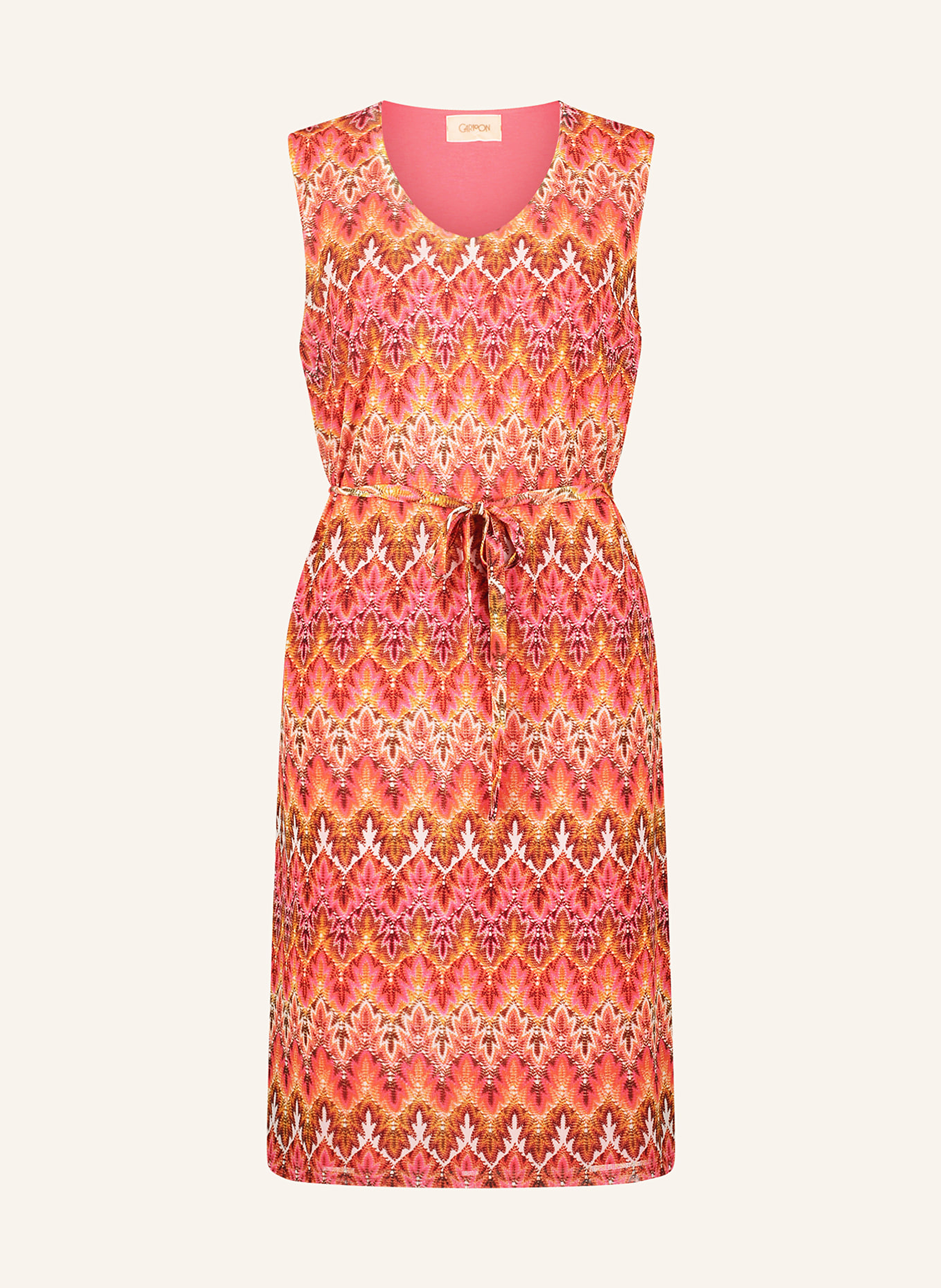 CARTOON Mesh dress, Color: PINK/ ORANGE (Image 1)
