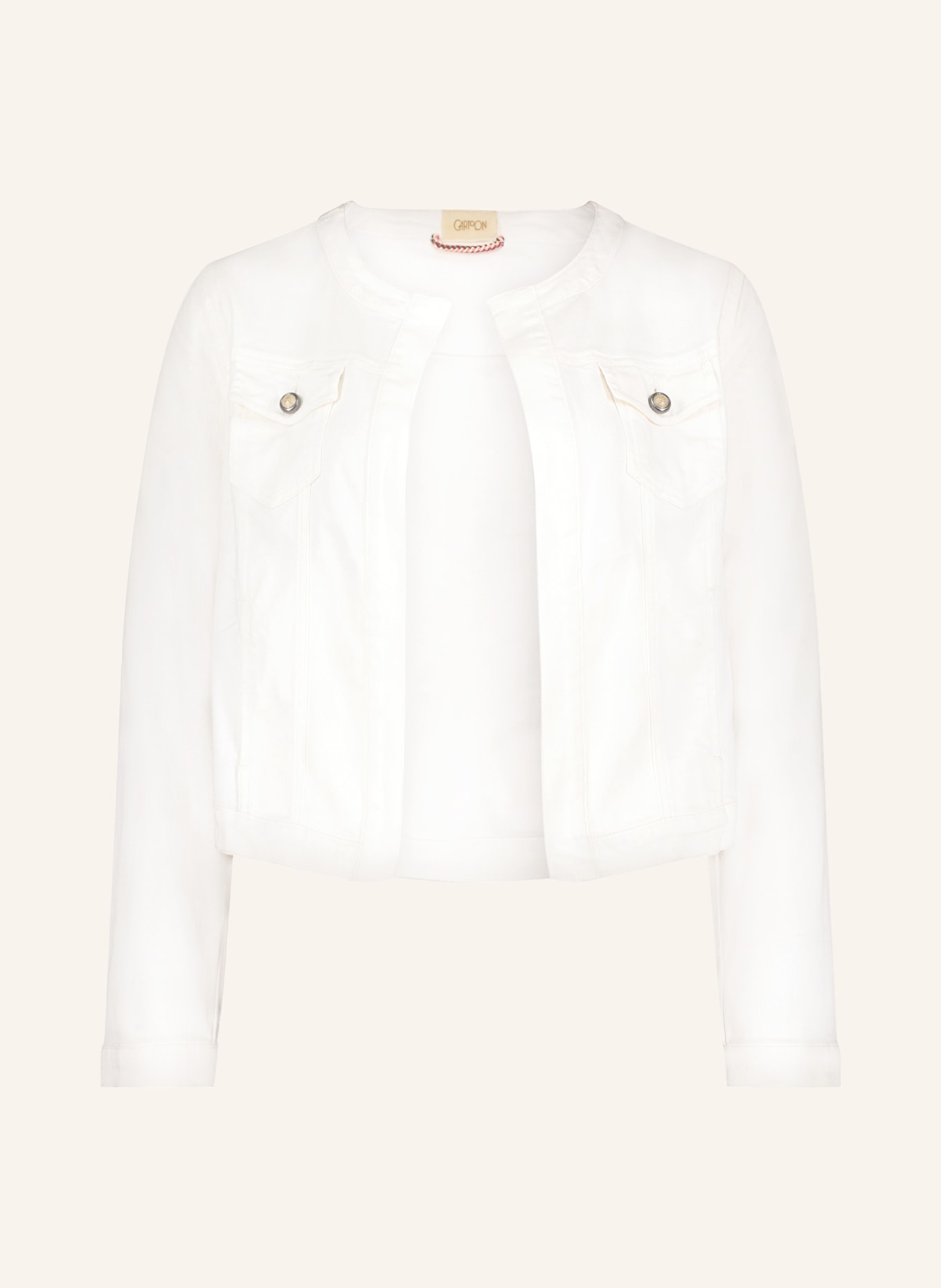 CARTOON Denim jacket, Color: WHITE (Image 1)