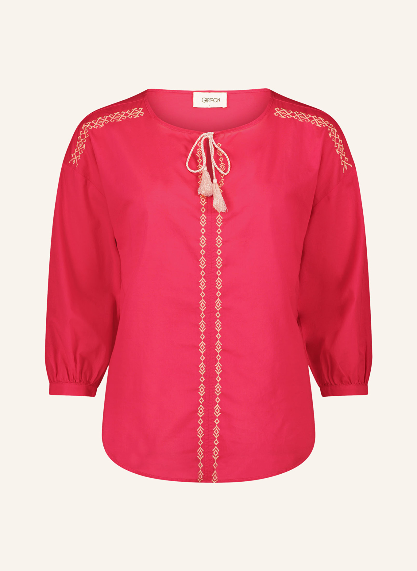 CARTOON Shirt blouse with 3/4 sleeves, Color: PINK (Image 1)