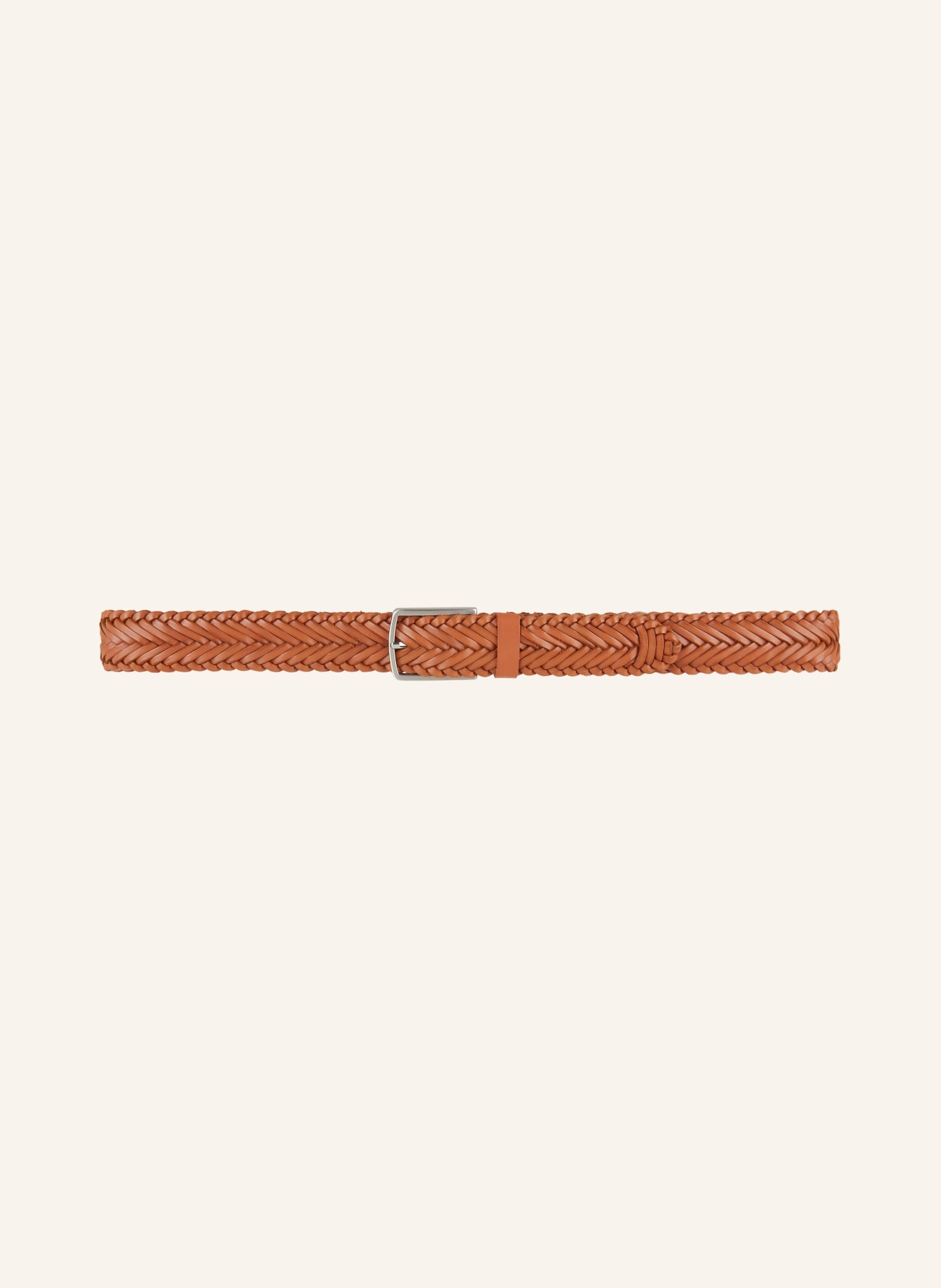 MONTI Leather belt MORCOTE: BROWN