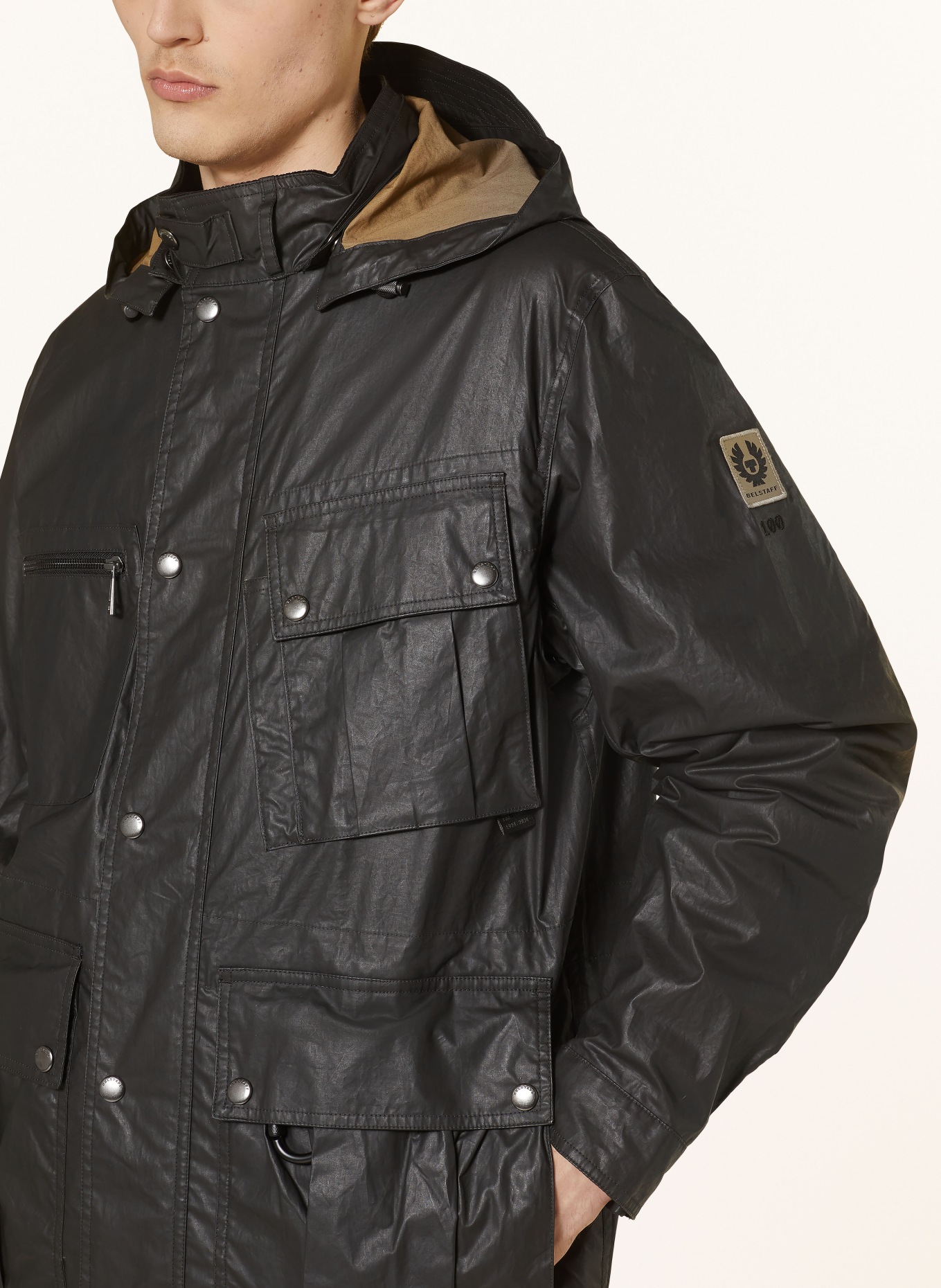 BELSTAFF Field jacket CENTENARY with detachable hood, Color: BLACK (Image 5)