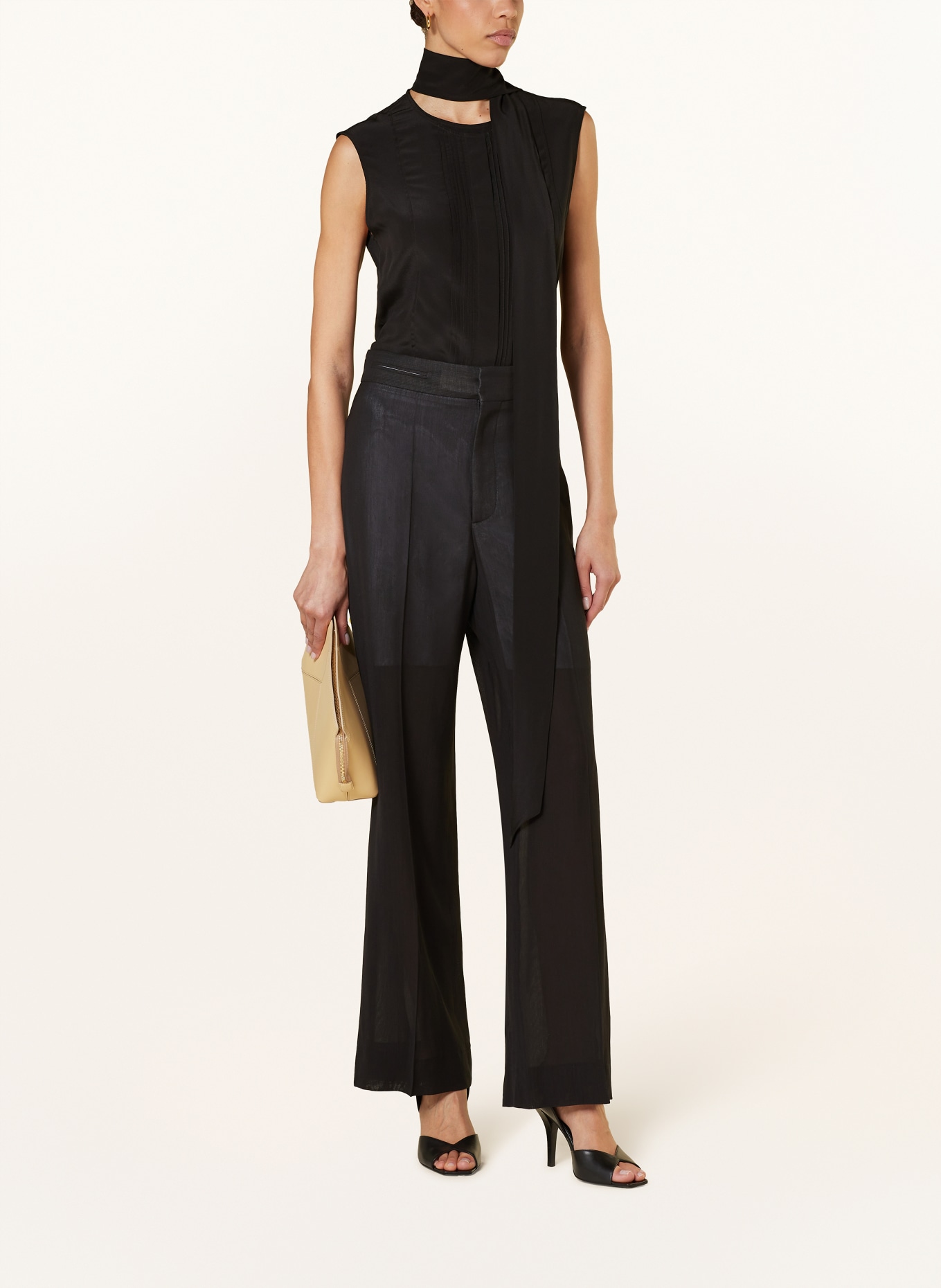 VICTORIABECKHAM Blouse top made of silk, Color: BLACK (Image 2)