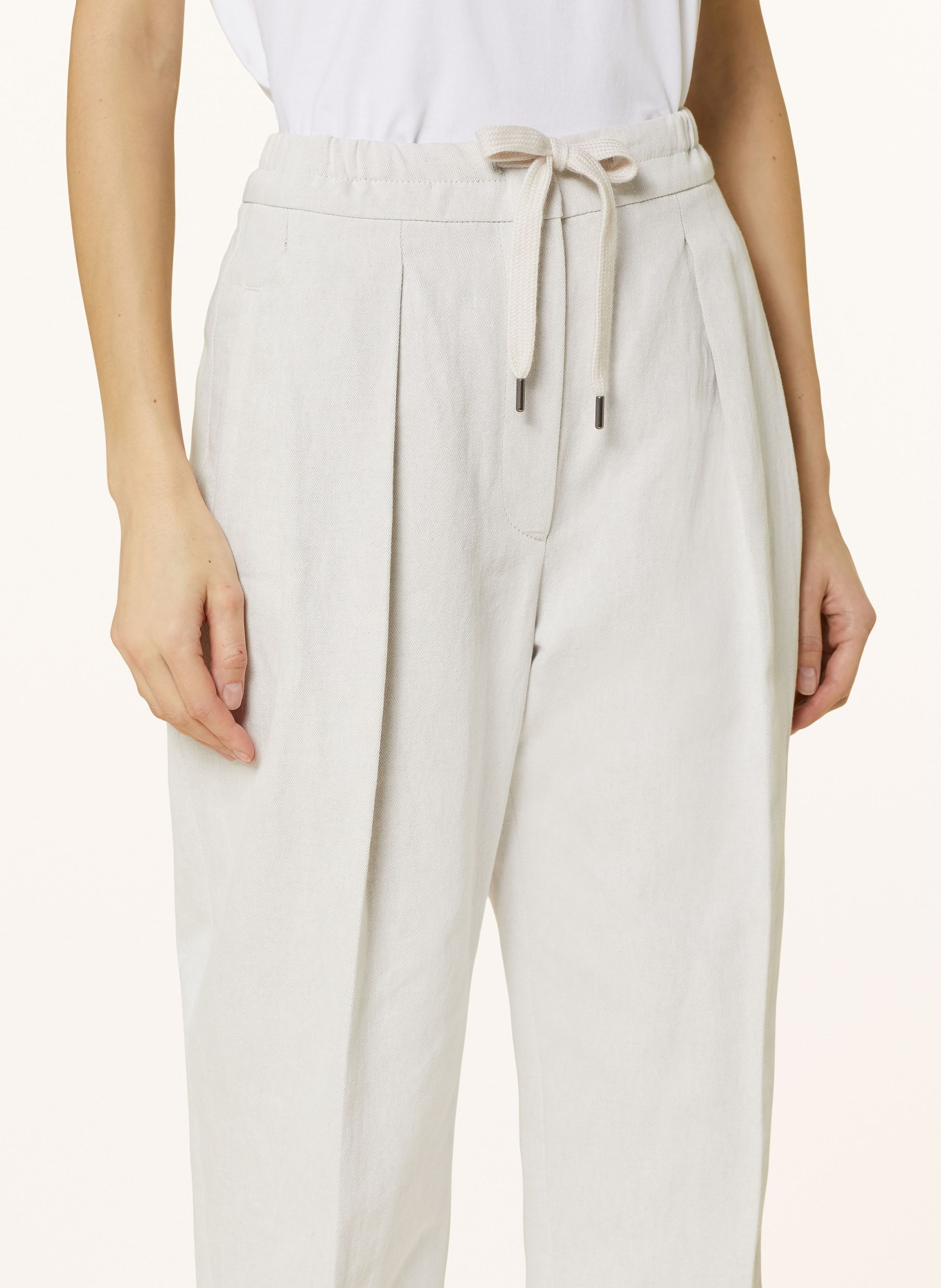 BRUNELLO CUCINELLI Pants in jogger style, Color: LIGHT GRAY (Image 5)