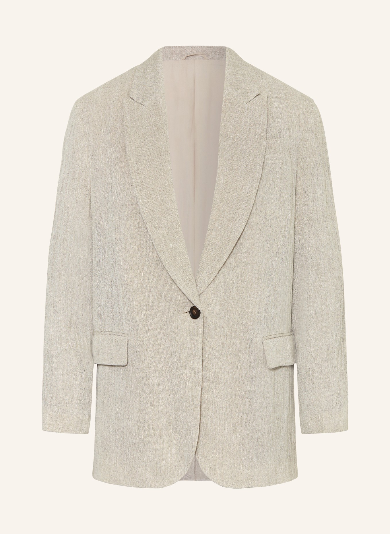 BRUNELLO CUCINELLI Linen blazer, Color: LIGHT GRAY (Image 1)