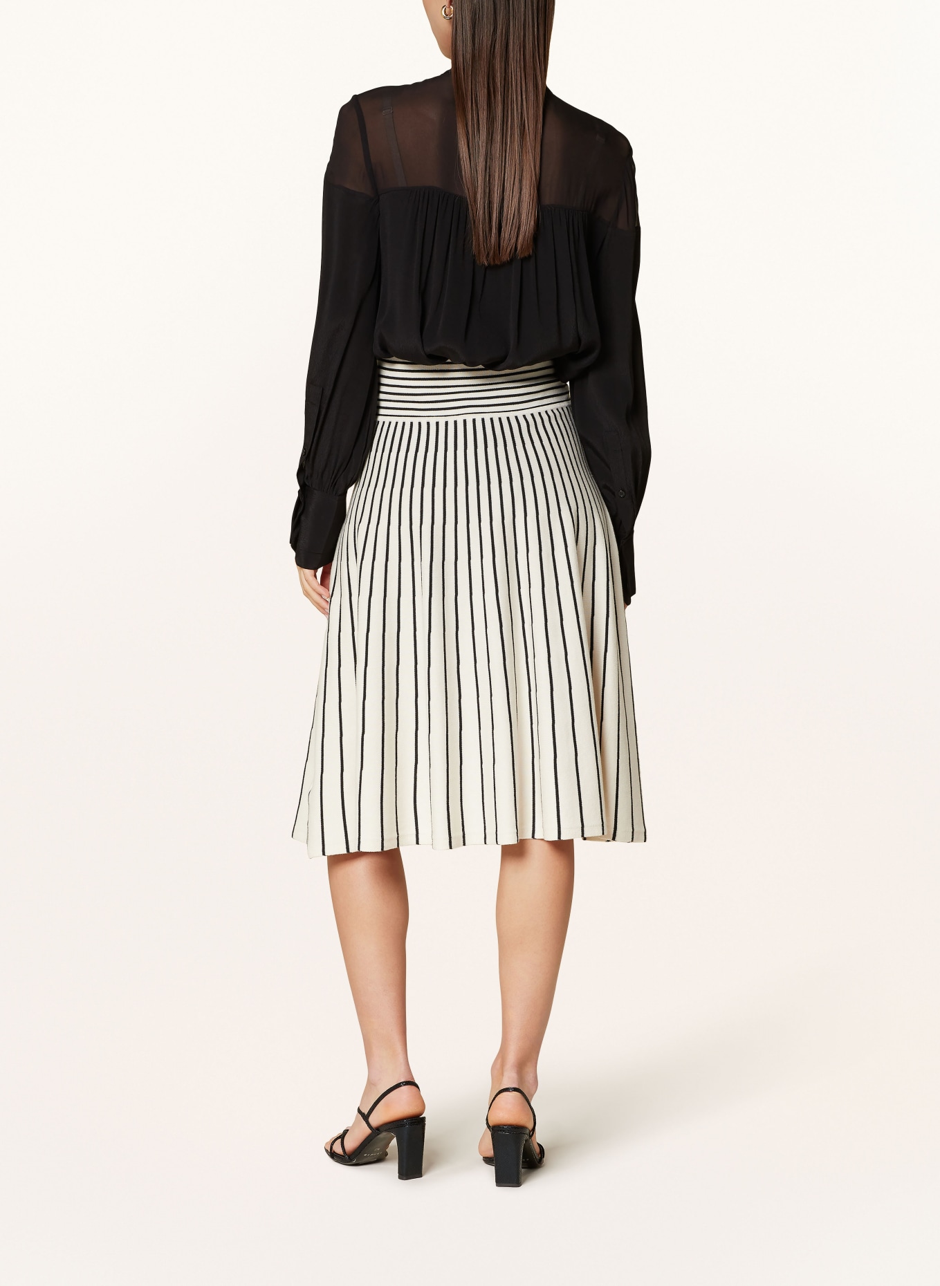 LAUREN RALPH LAUREN Knit skirt, Color: CREAM/ BLACK (Image 3)