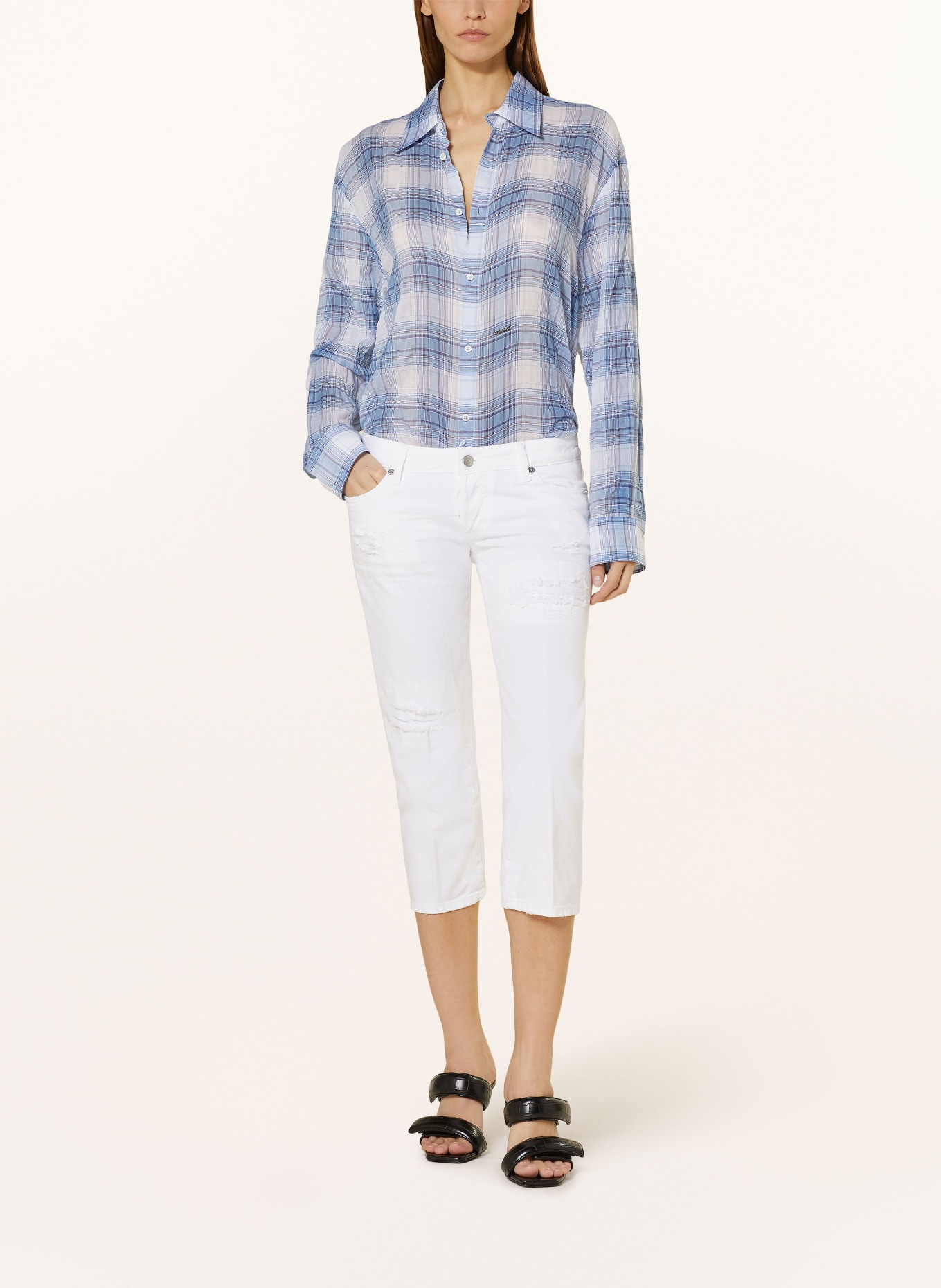 DSQUARED2 7/8 jeans CAPRI, Color: 100 WHITE (Image 2)
