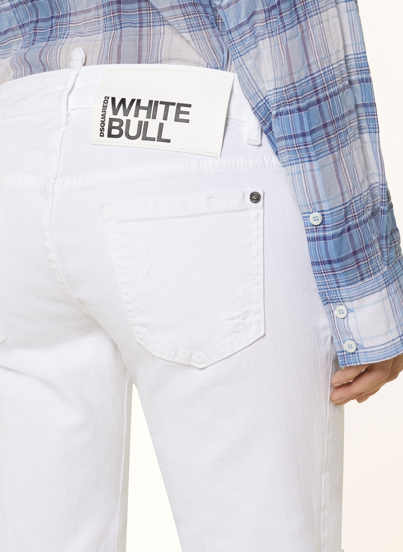 DSQUARED2 7/8 jeans CAPRI, Color: 100 WHITE (Image 5)