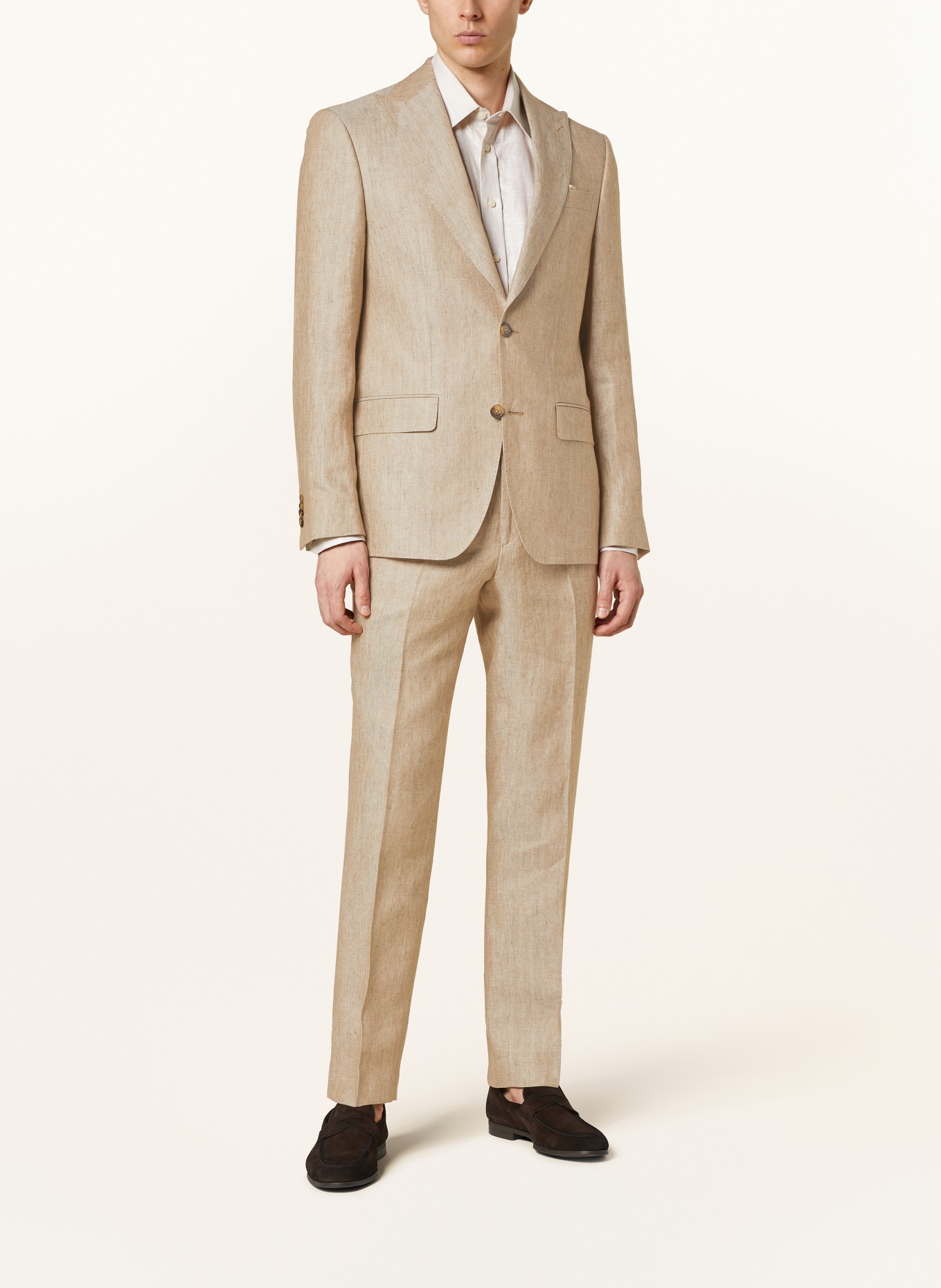 SAND COPENHAGEN Suit jacket slim fit in linen, Color: 214 BEIGE (Image 2)