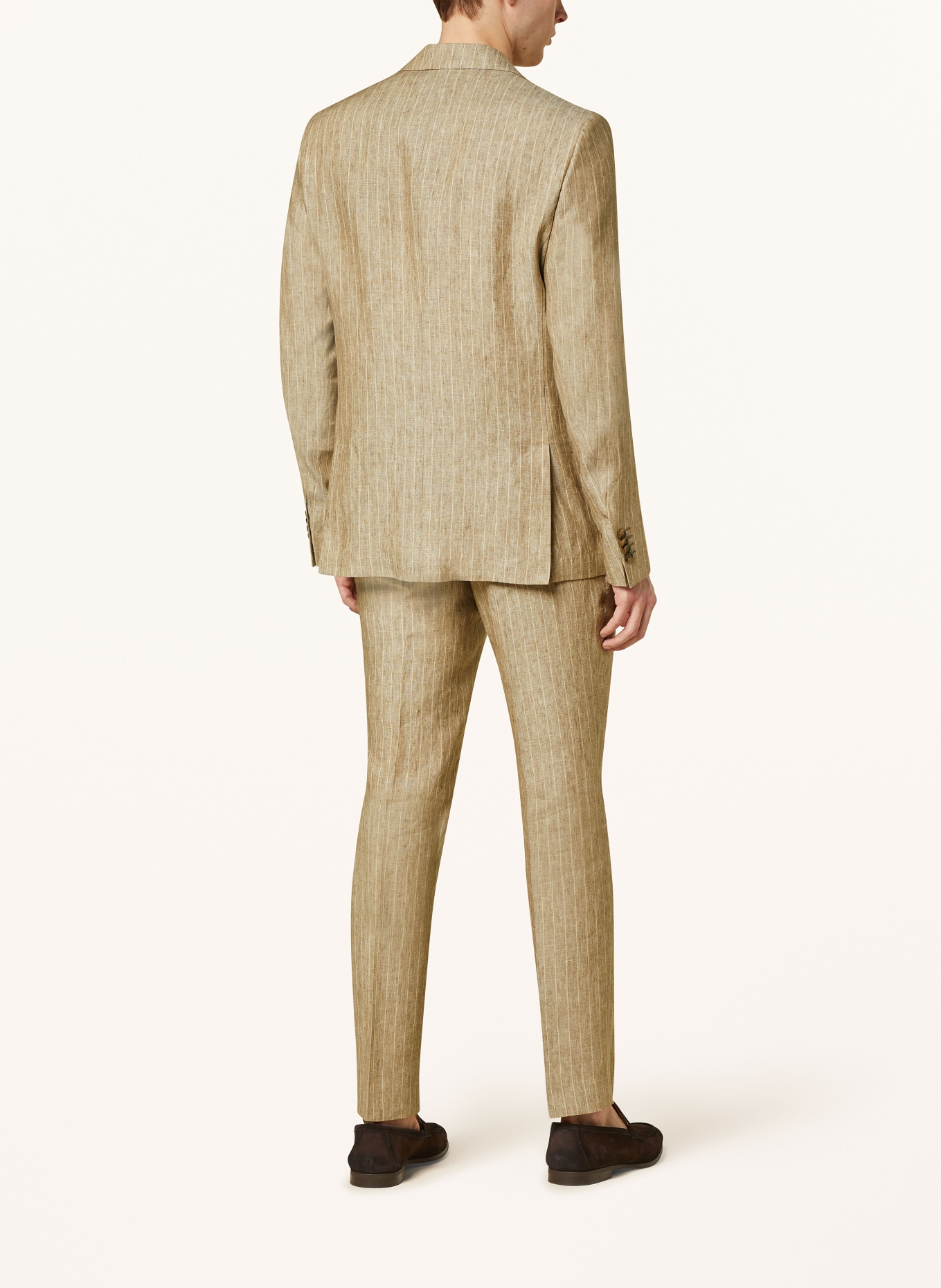 SAND COPENHAGEN Suit jacket slim fit in linen, Color: 230 dark beige (Image 3)