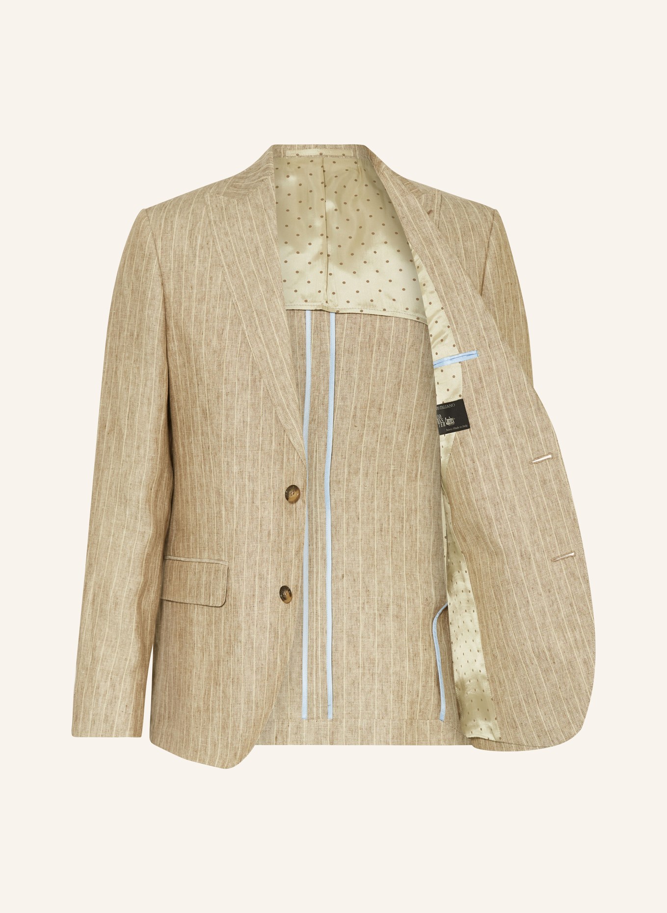 SAND COPENHAGEN Suit jacket slim fit in linen, Color: 230 dark beige (Image 4)
