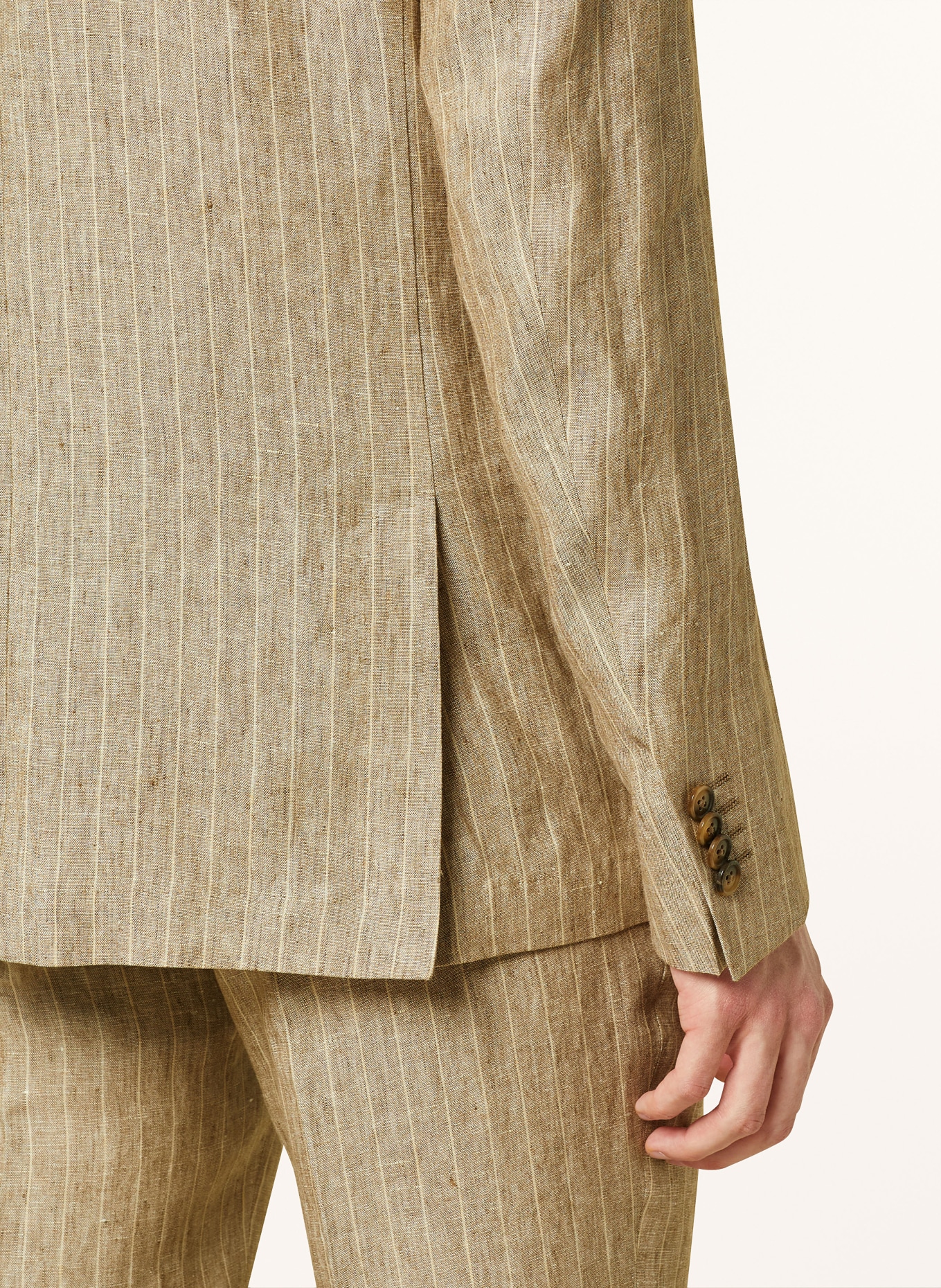 SAND COPENHAGEN Suit jacket slim fit in linen, Color: 230 dark beige (Image 6)
