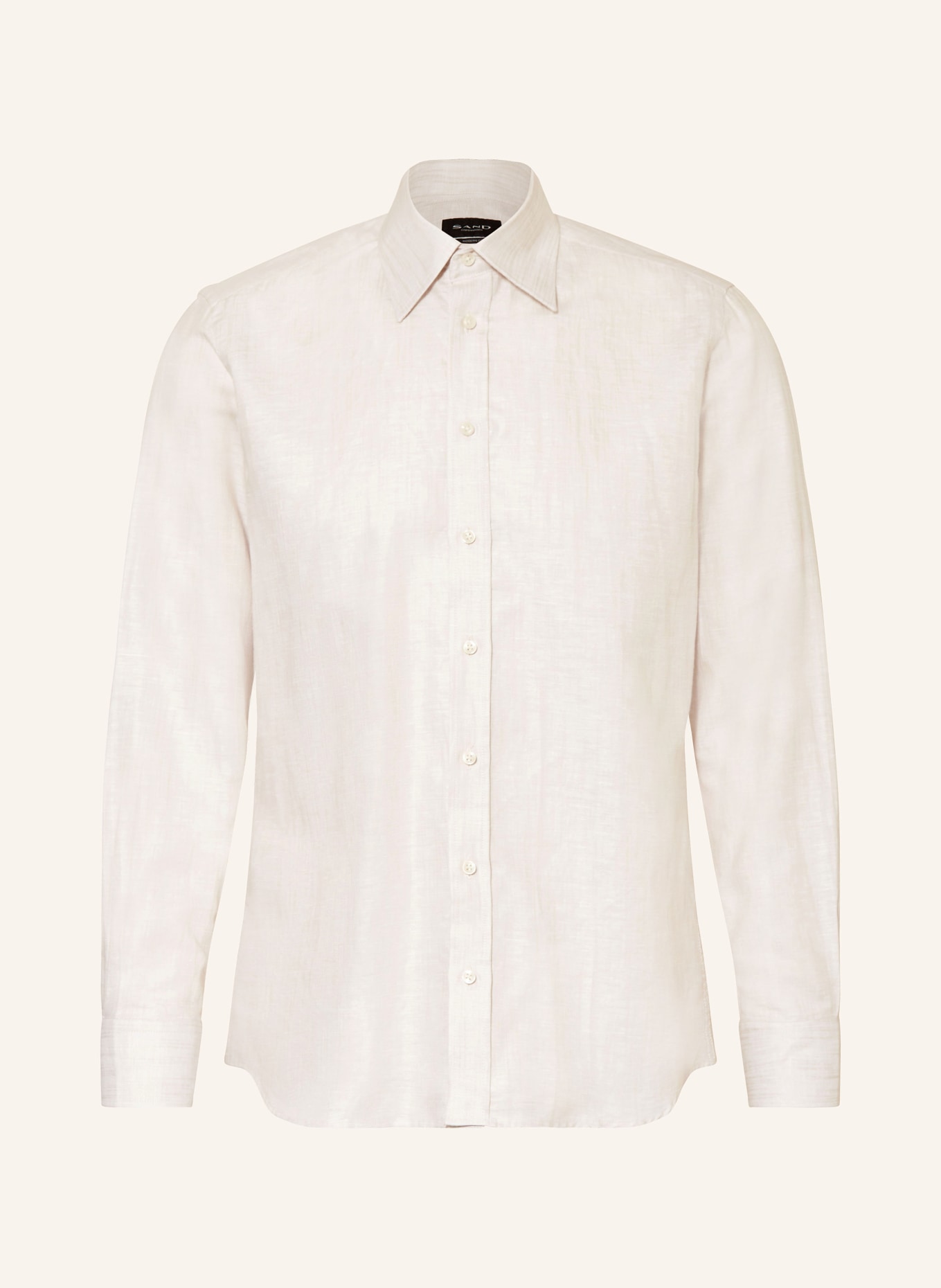 SAND COPENHAGEN Shirt STATE modern fit with linen, Color: ECRU (Image 1)
