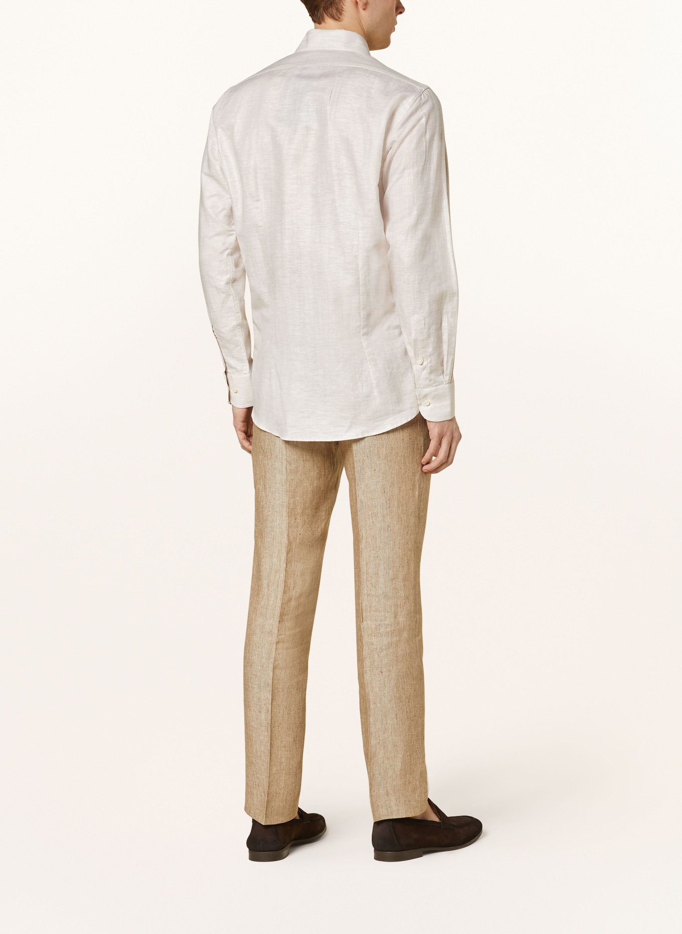 SAND COPENHAGEN Shirt STATE modern fit with linen, Color: ECRU (Image 3)
