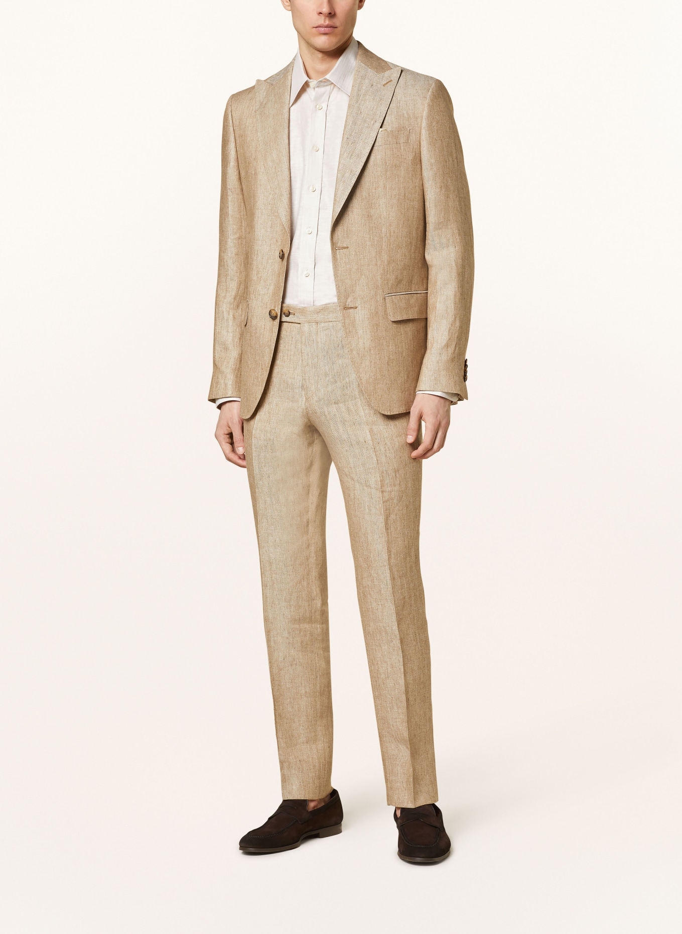 SAND COPENHAGEN Anzughose Slim Fit aus Leinen, Farbe: BEIGE (Bild 2)