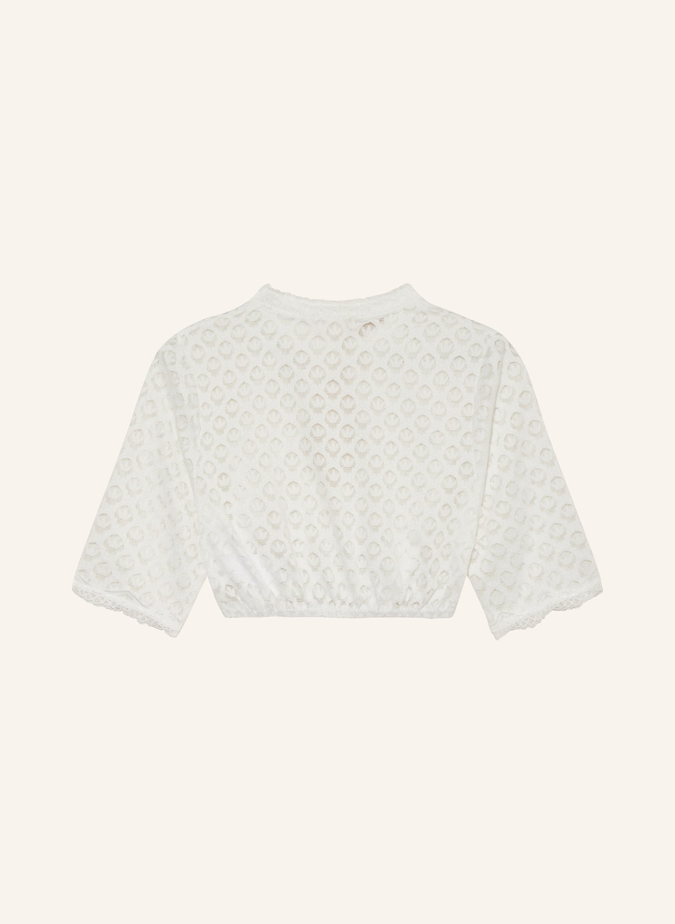 KRÜGER Dirndl blouse made of lace, Color: WHITE (Image 2)
