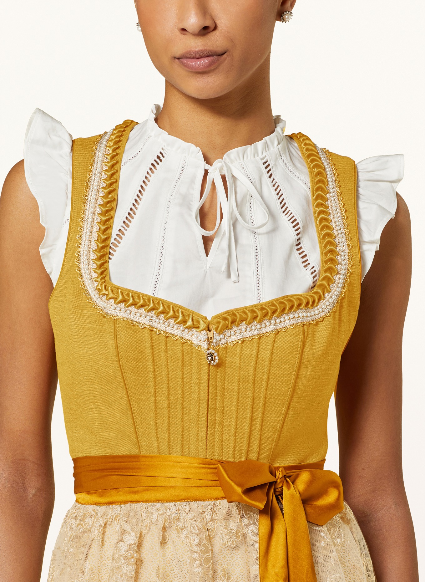 KRÜGER Dirndl blouse EFIGENIA, Color: ECRU (Image 3)