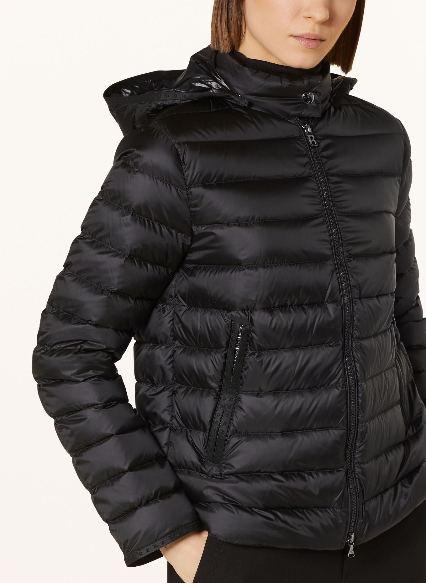 BOGNER Lightweight down jacket THELMA with removable hood, Color: BLACK (Image 5)