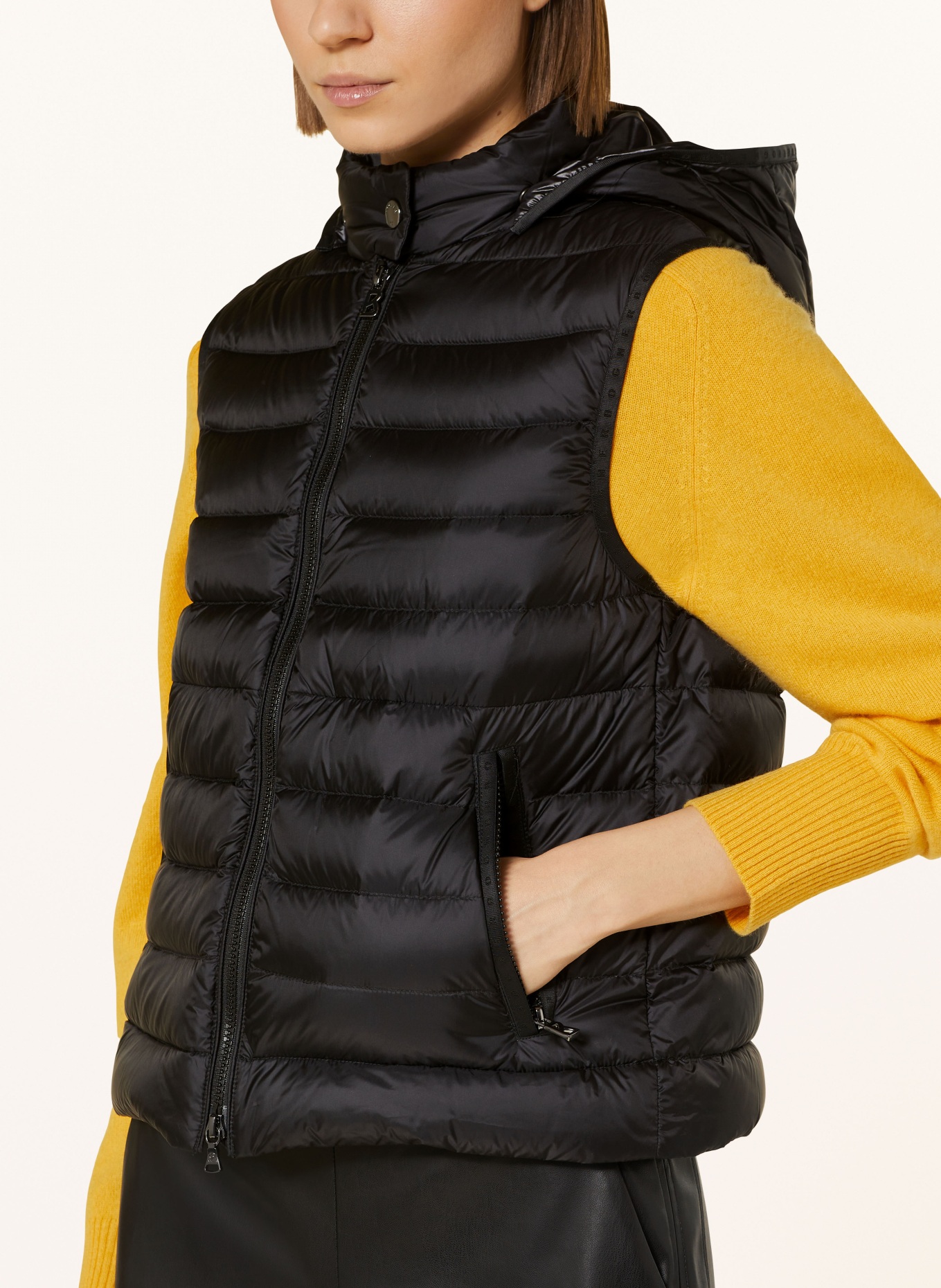 BOGNER Lightweight down vest TAYRA with detachable hood, Color: BLACK (Image 5)