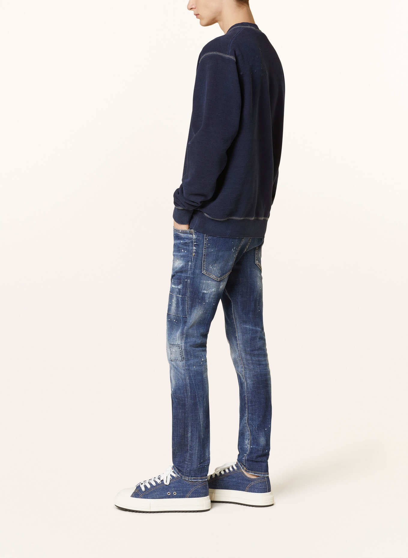 DSQUARED2 Jeans SKATER slim fit, Color: 470 NAVY BLUE (Image 4)