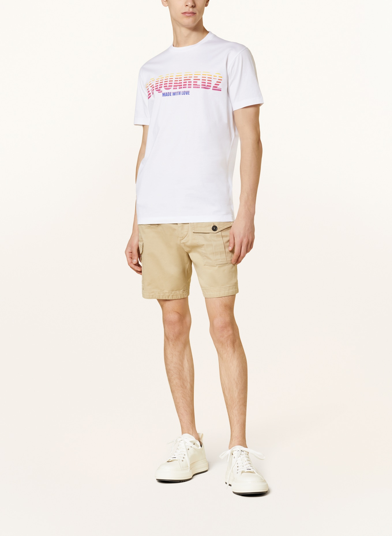 DSQUARED2 T-shirt COOL FIT DS2 MADE WITH LOVE, Color: WHITE (Image 2)