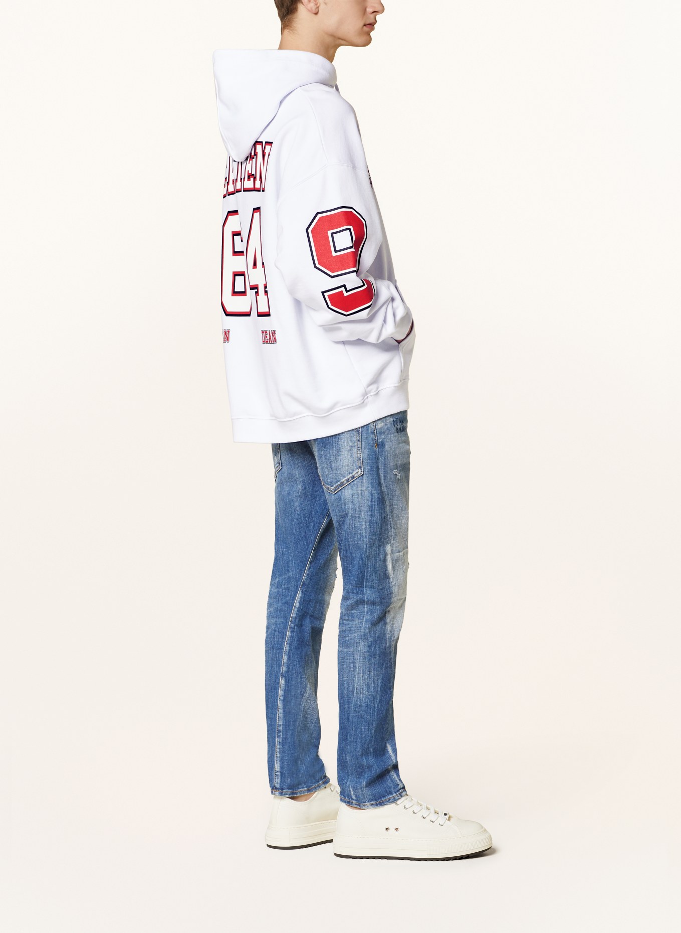 DSQUARED2 Hoodie CATEN 64, Color: WHITE (Image 4)