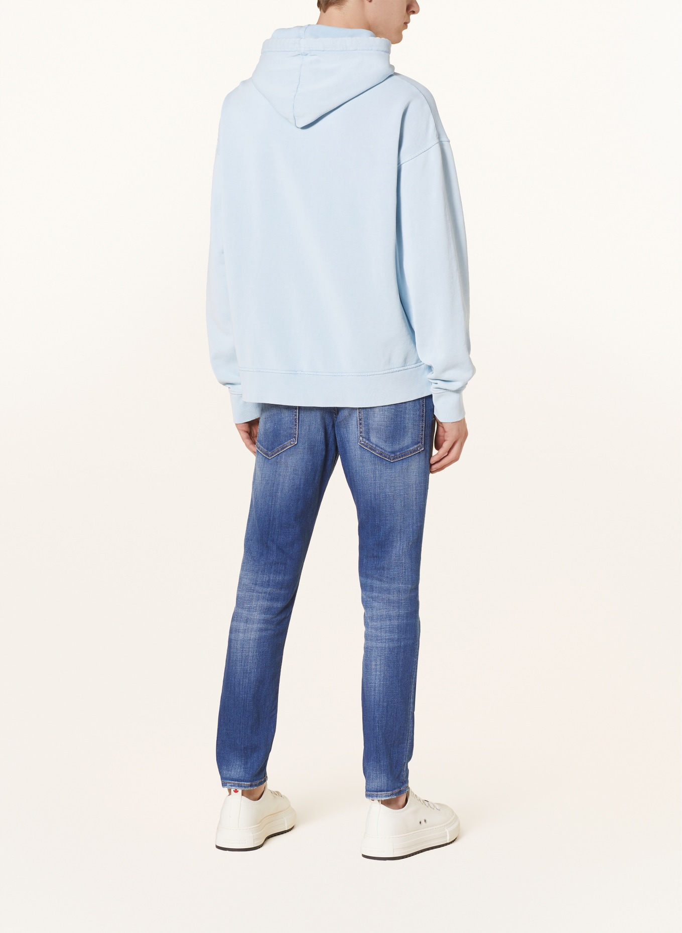 DSQUARED2 Hoodie, Color: LIGHT BLUE/ WHITE (Image 3)