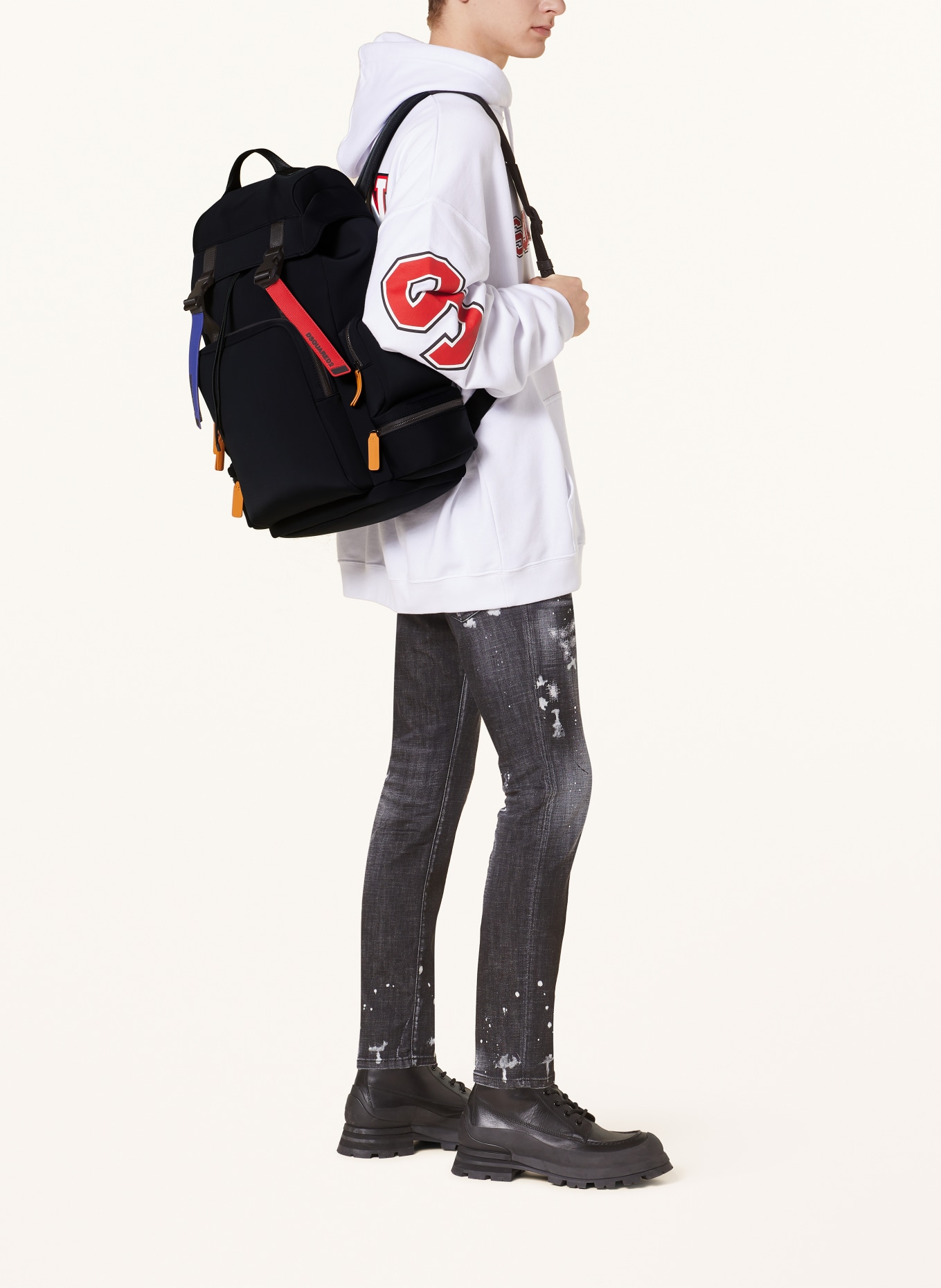 DSQUARED2 Backpack, Color: BLACK (Image 4)
