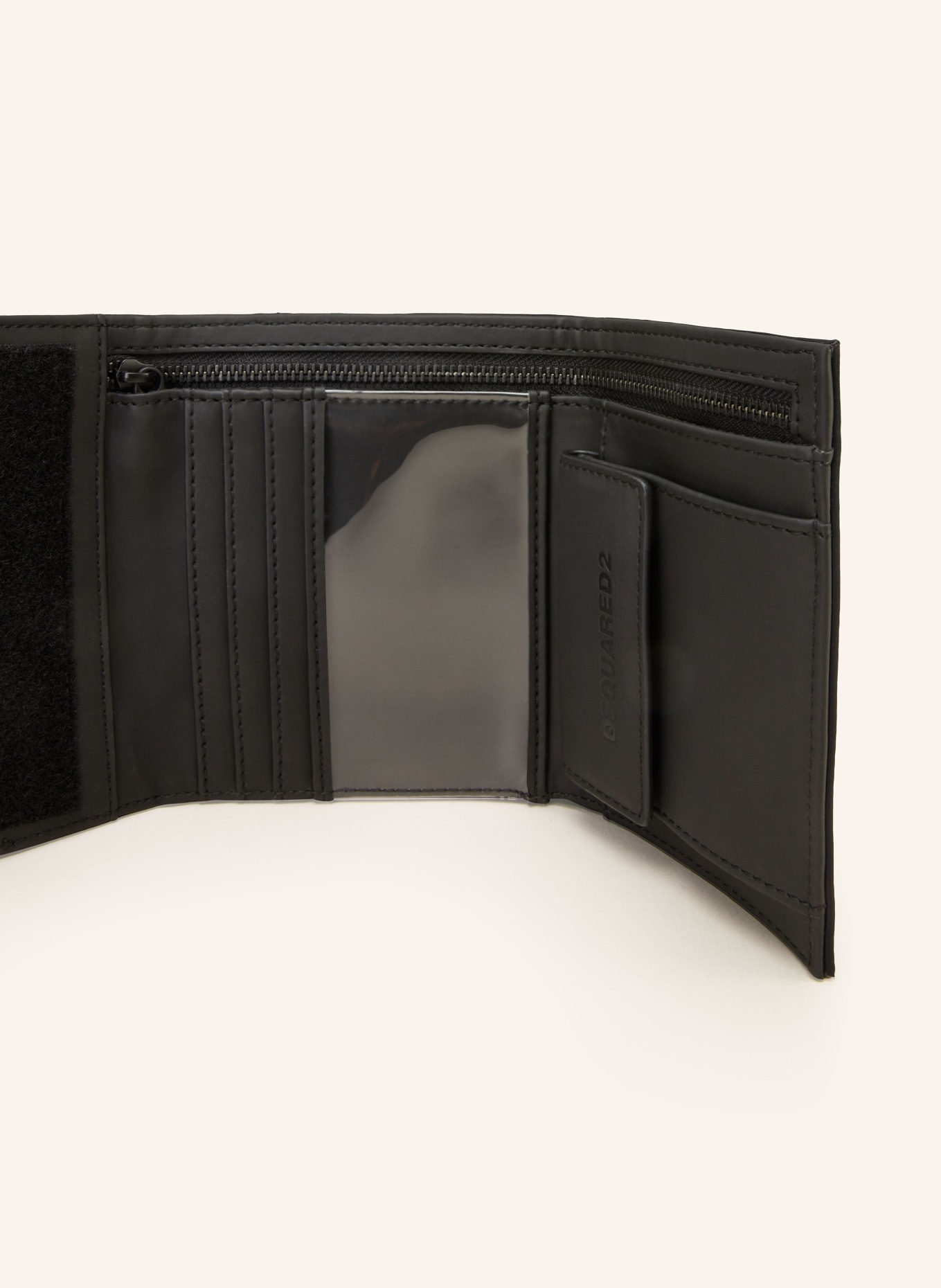 DSQUARED2 Neck wallet, Color: BLACK/ DARK BLUE (Image 2)