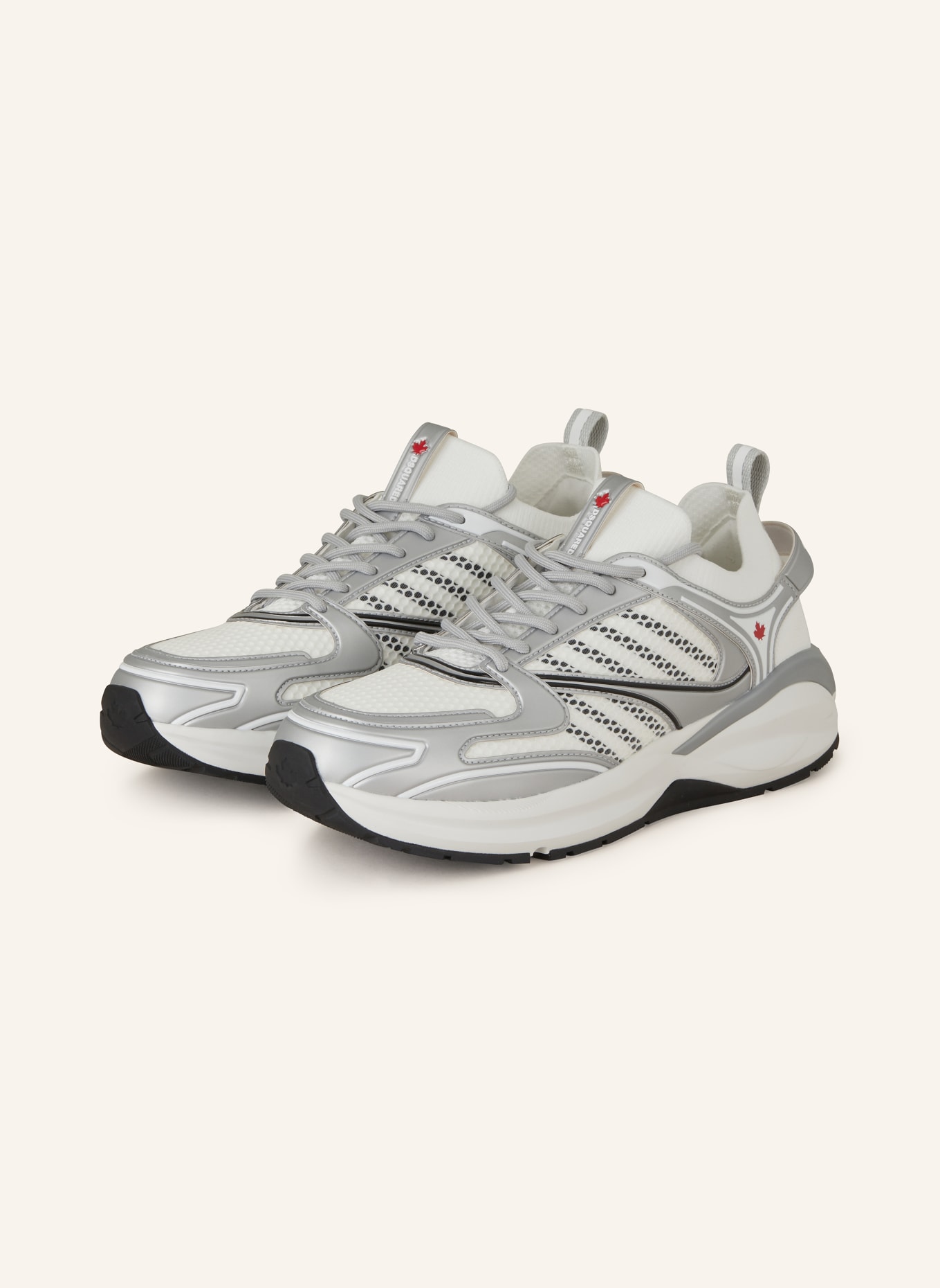 DSQUARED2 Sneakers DASH, Color: WHITE/ SILVER (Image 1)