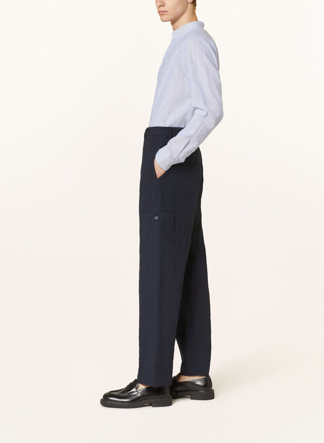 EMPORIO ARMANI Trousers regular fit, Color: DARK BLUE (Image 5)