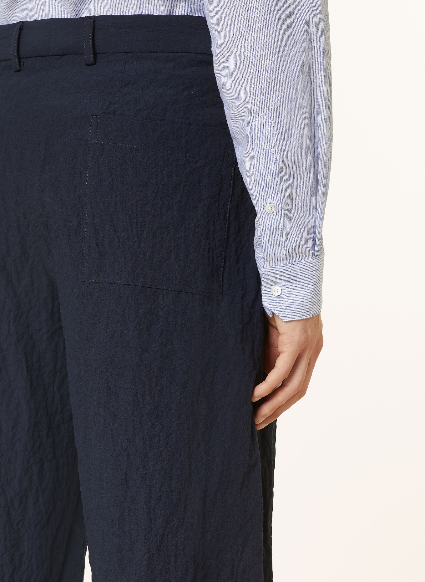 EMPORIO ARMANI Trousers regular fit, Color: DARK BLUE (Image 6)