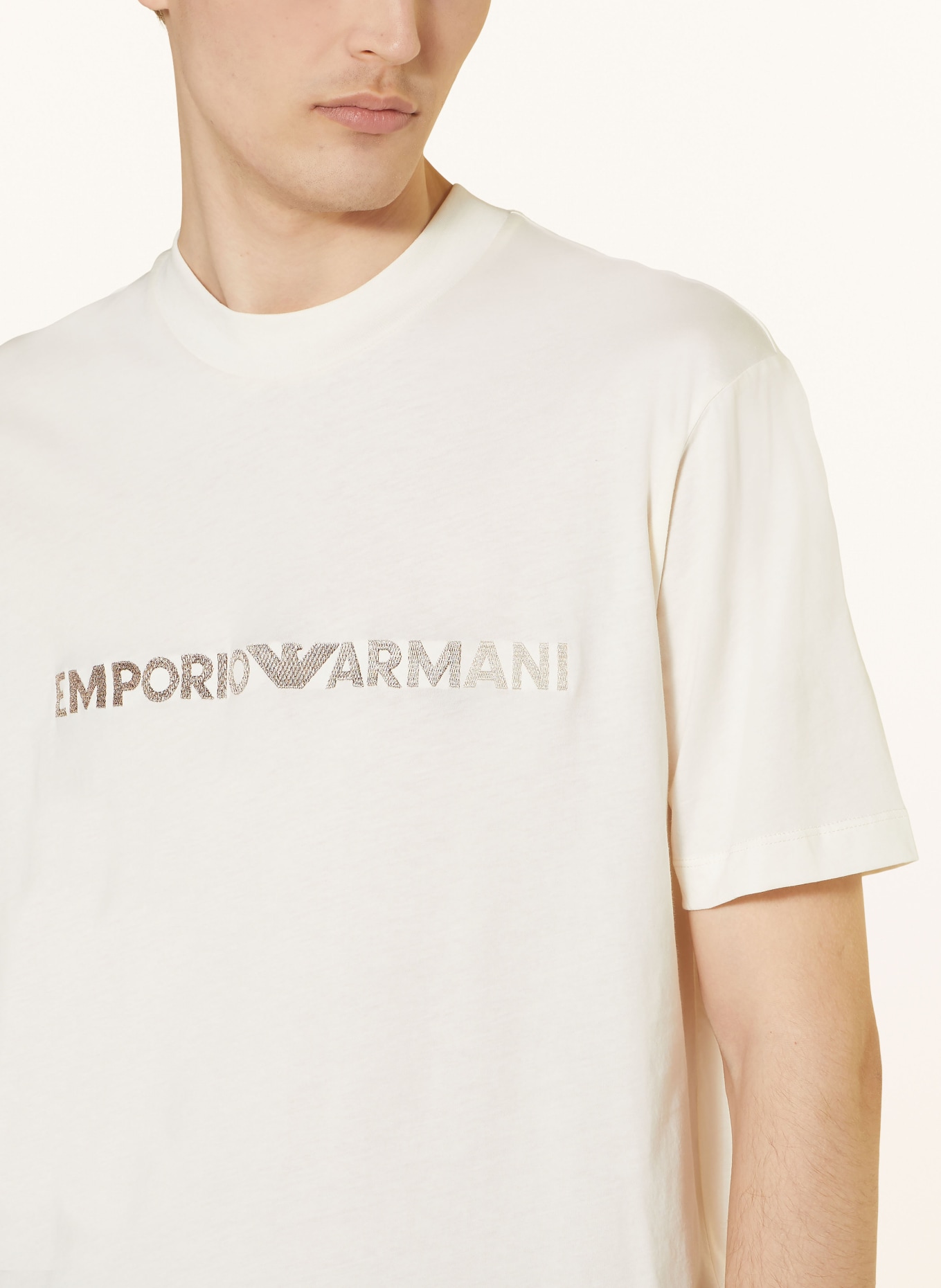 EMPORIO ARMANI T-shirt, Kolor: ECRU (Obrazek 4)