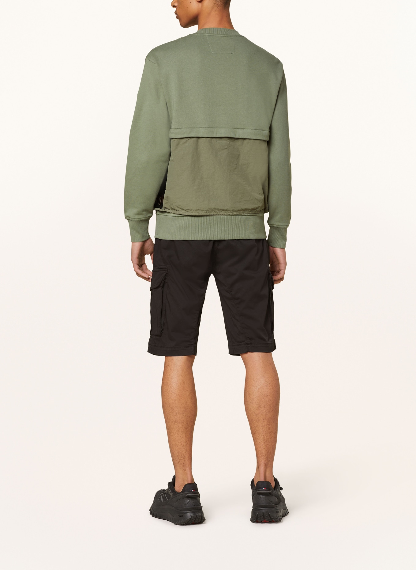 C.P. COMPANY Sweatshirt with detachable pockets, Color: KHAKI (Image 3)