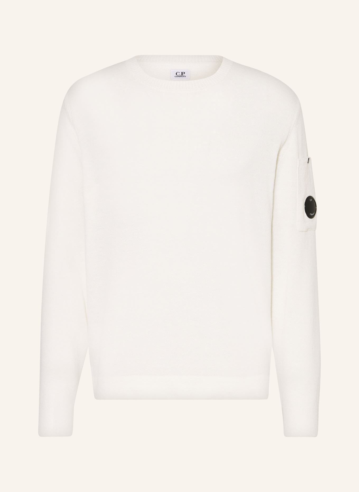C.P. COMPANY Sweater with linen, Color: ECRU (Image 1)