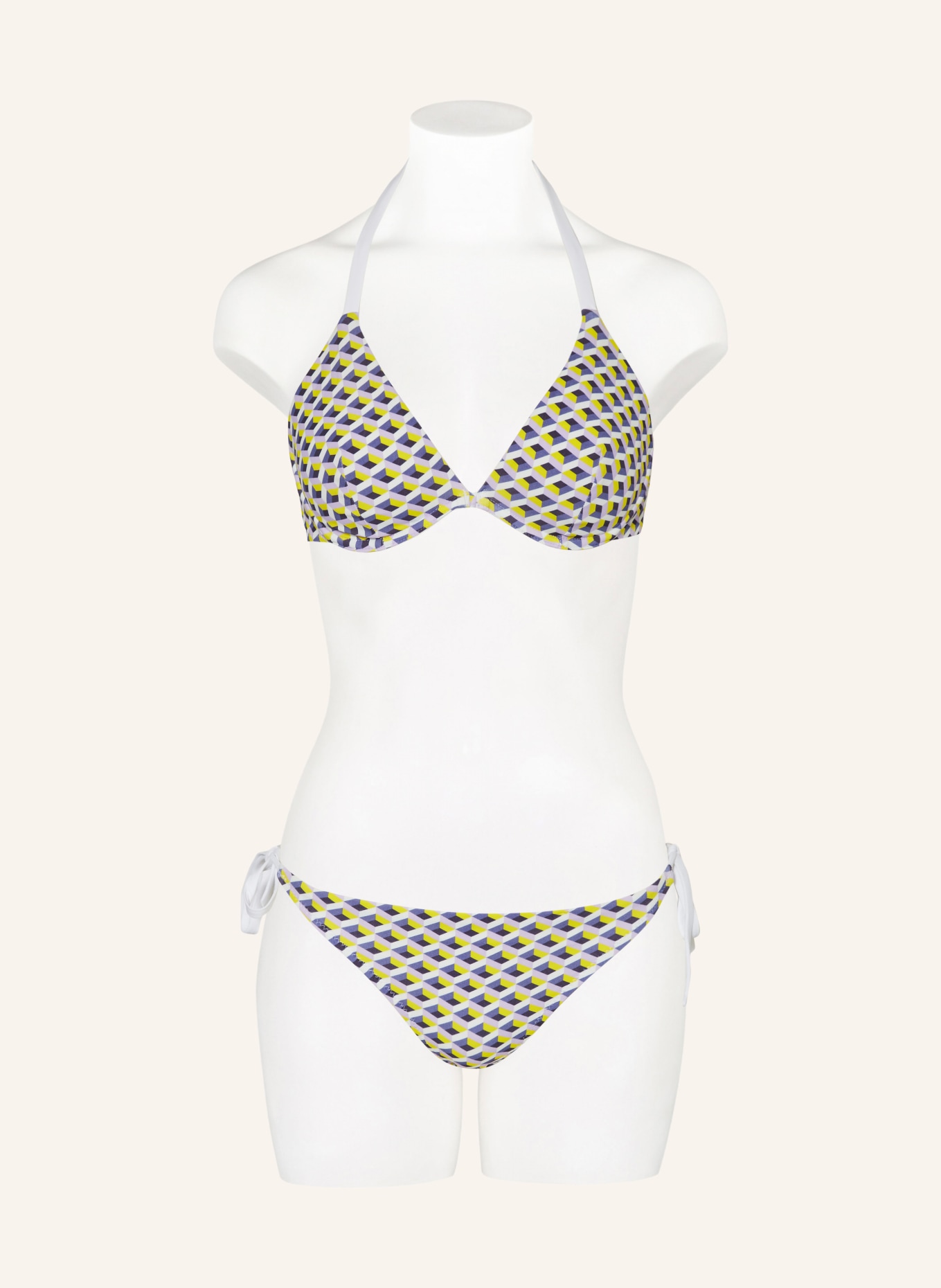Passionata Bügel-Bikini-Top HANAE, Farbe: WEISS/ HELLLILA/ GELB (Bild 4)