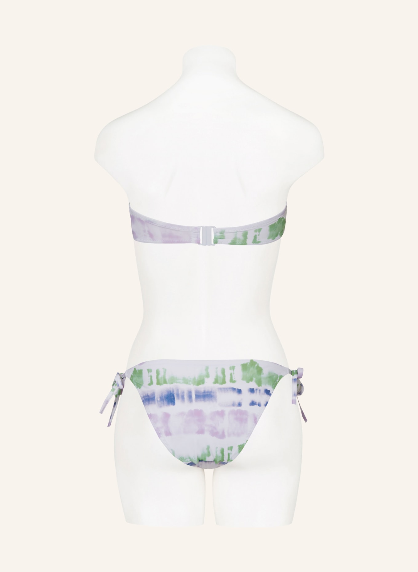 Passionata Bandeau bikini top AMBRE, Color: WHITE/ LIGHT PURPLE/ LIGHT GREEN (Image 5)