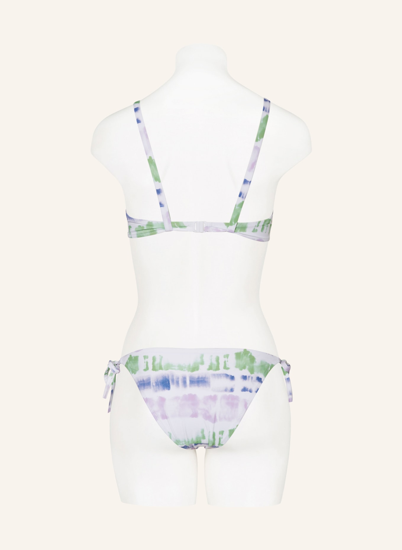 Passionata Triangel-Bikini-Hose AMBRE, Farbe: WEISS/ HELLLILA/ HELLGRÜN (Bild 3)